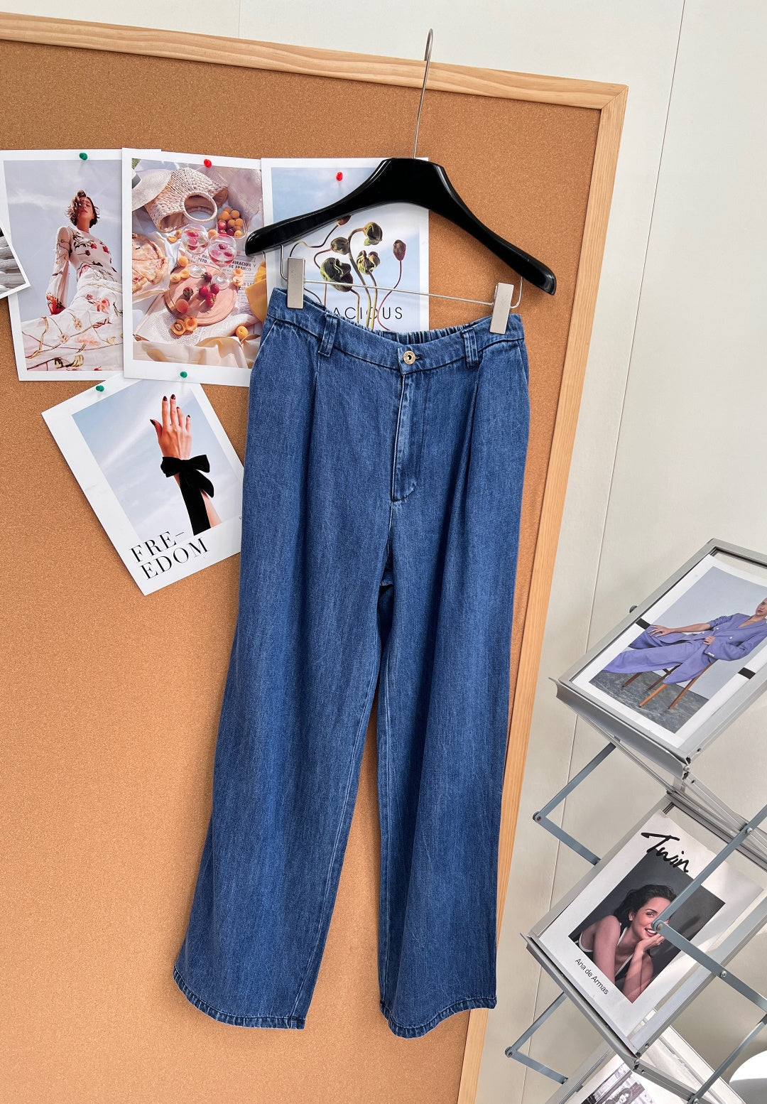 MiuMiu 2026 Straight-Leg Jeans Blue Cotton 636352