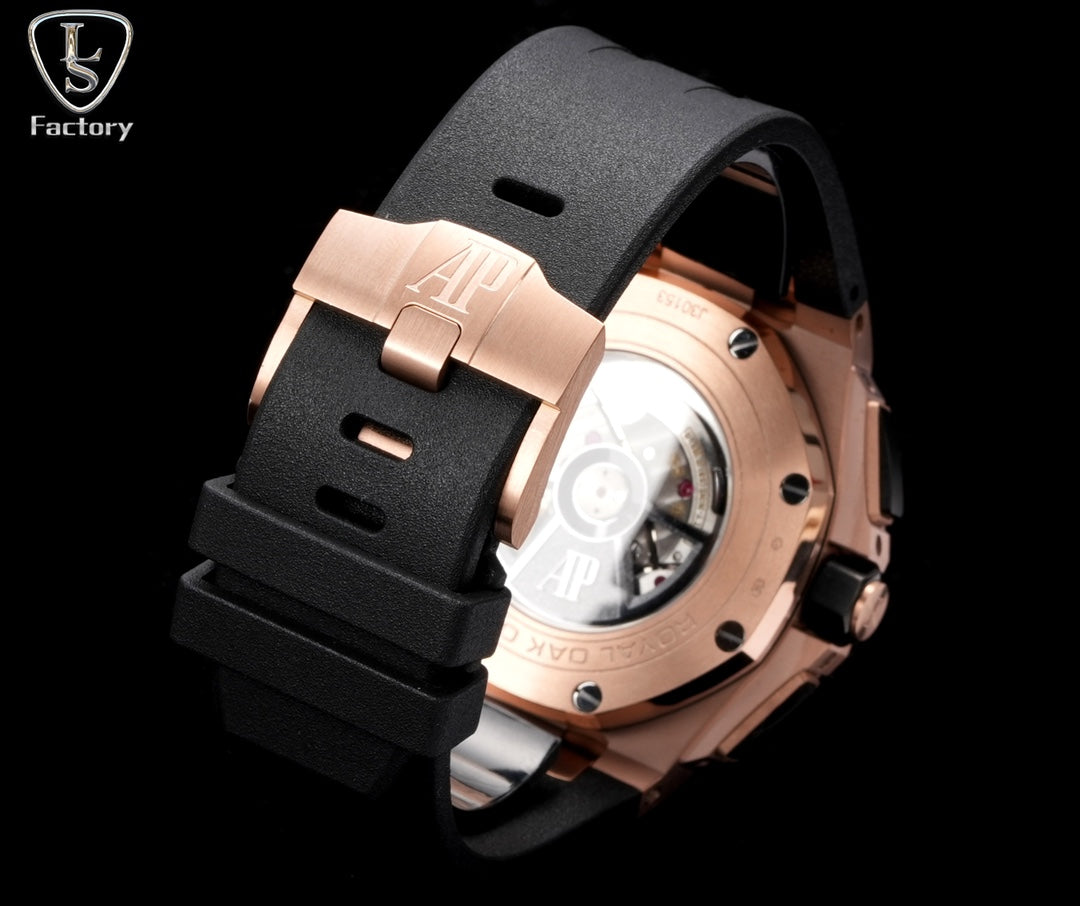 Audemars Piguet Royal Oak Offshore Chronograph 44mm Rose Gold Case Black Rose Gold Dial