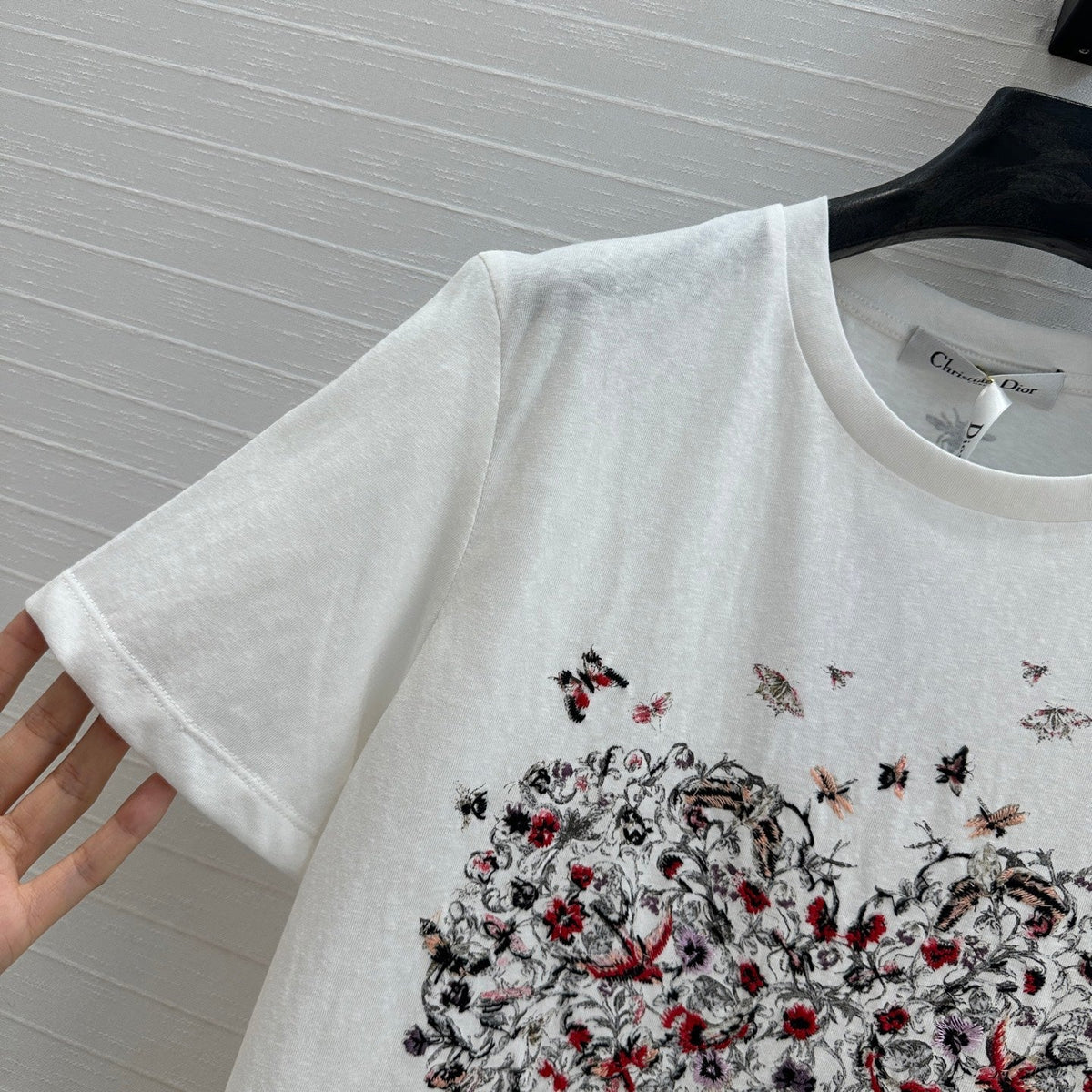 CD Heart T-shirt White Cotton