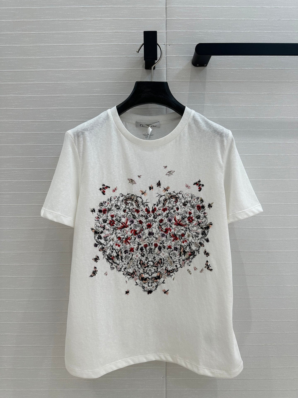 CD Heart T-shirt White Cotton