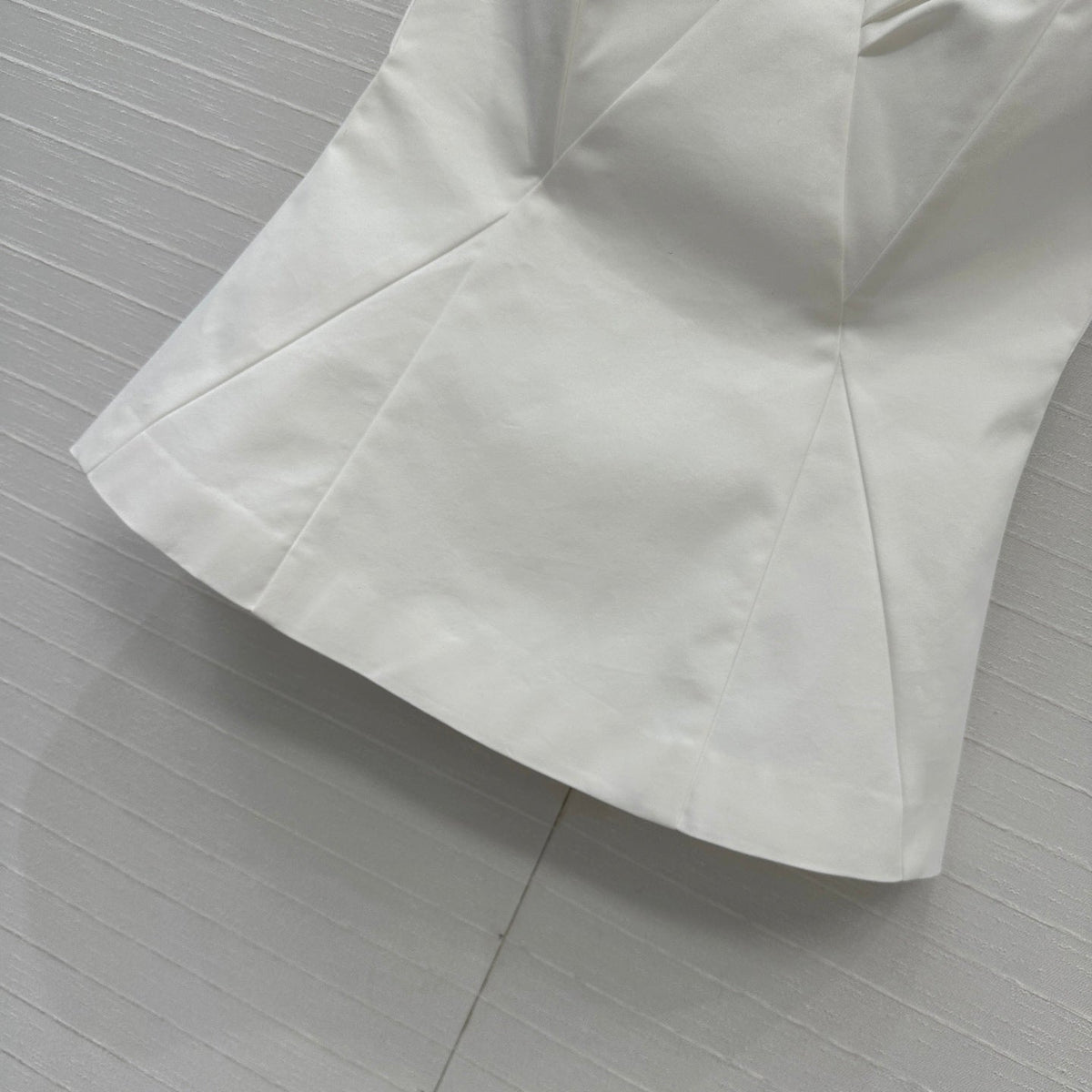Prada 25 Cat Ear Tube Top Vest White Cotton