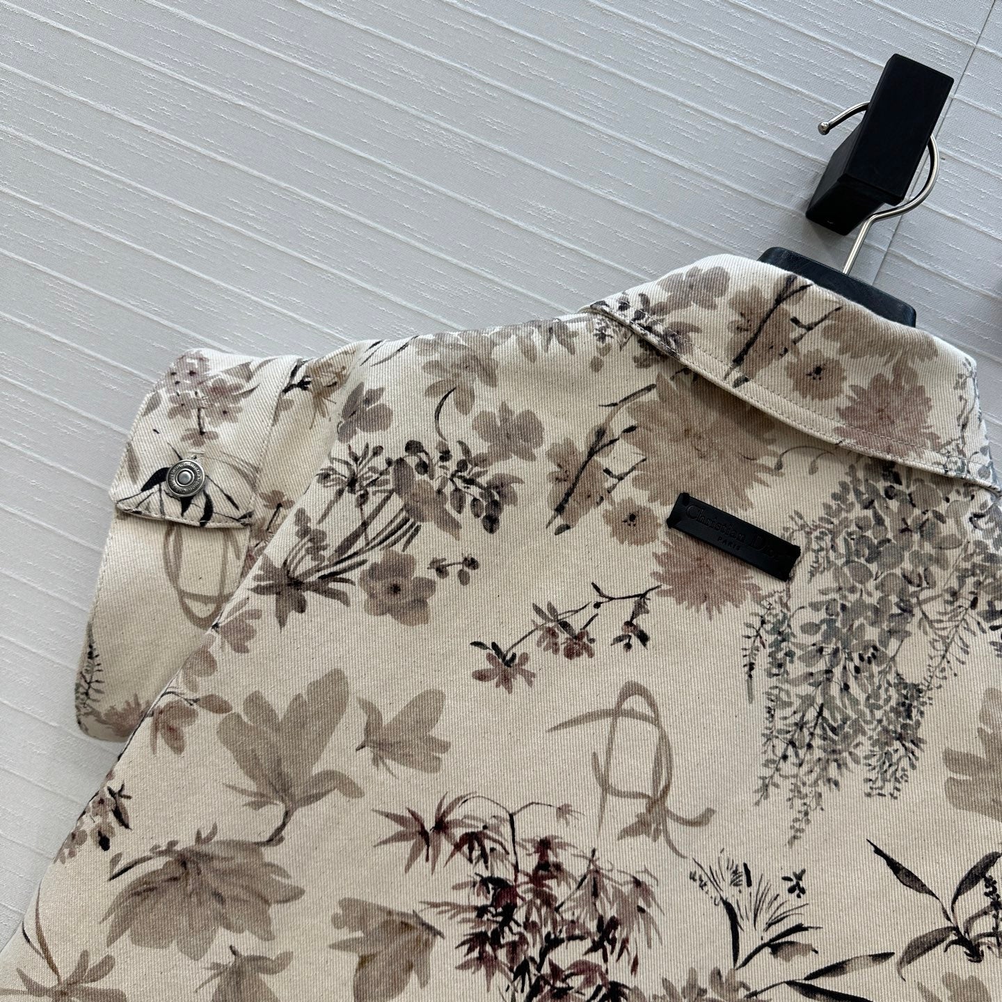 CD 25 Printed Denim Vest Cotton