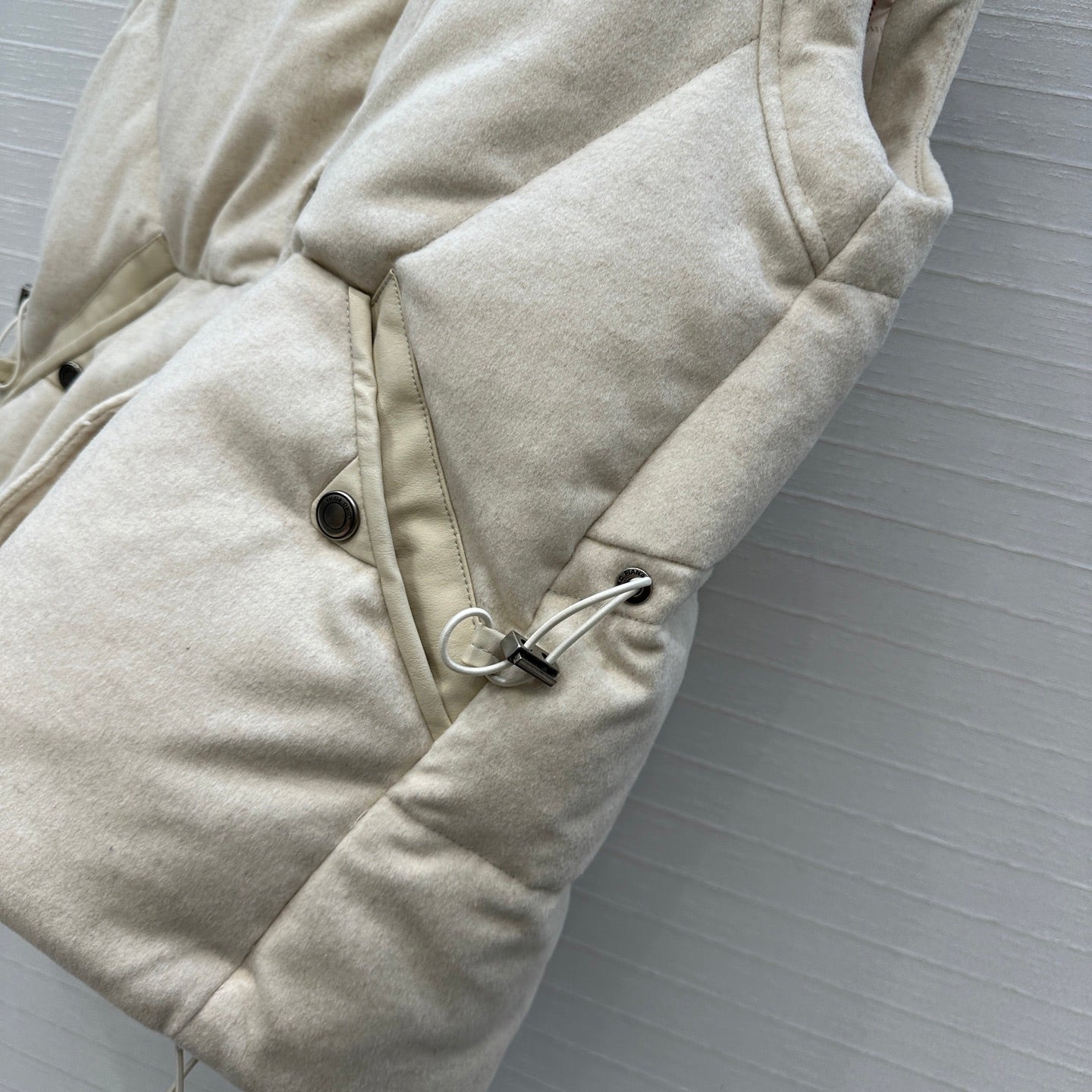 LP 25 Down Vest Ivory Wool Polyester 304335