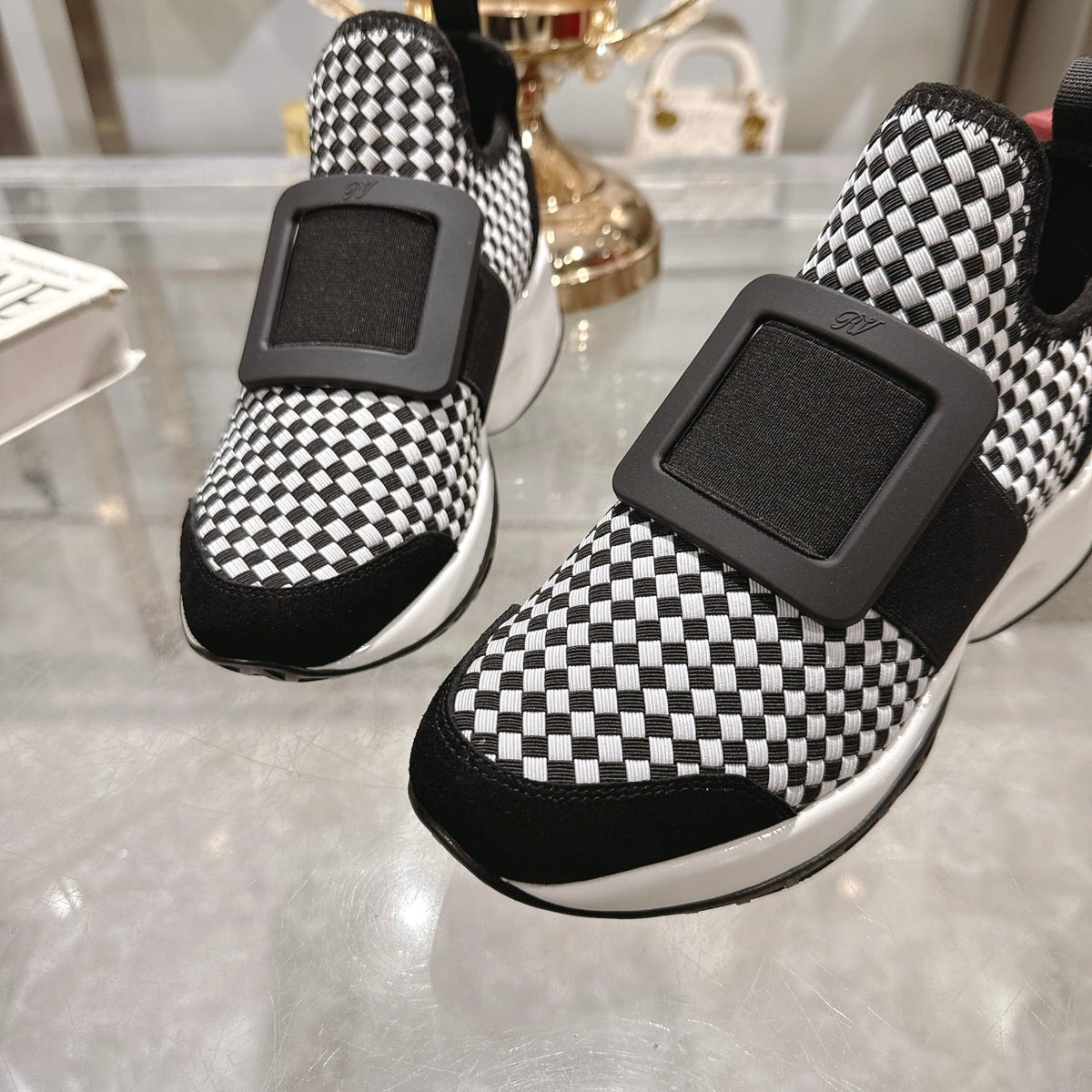 Viv Sneaker Black Custom Woven 262959