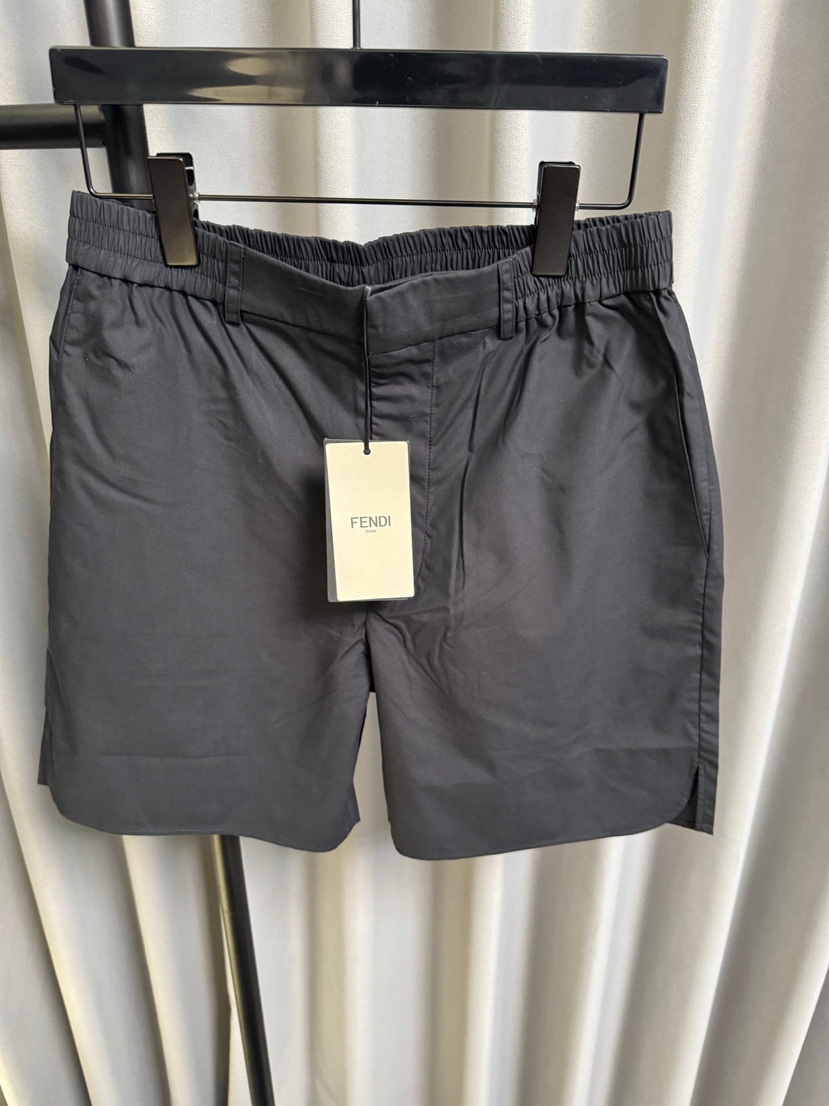 Fendi 2026 Men's Casual Shorts Black Polyester Nylon 830401