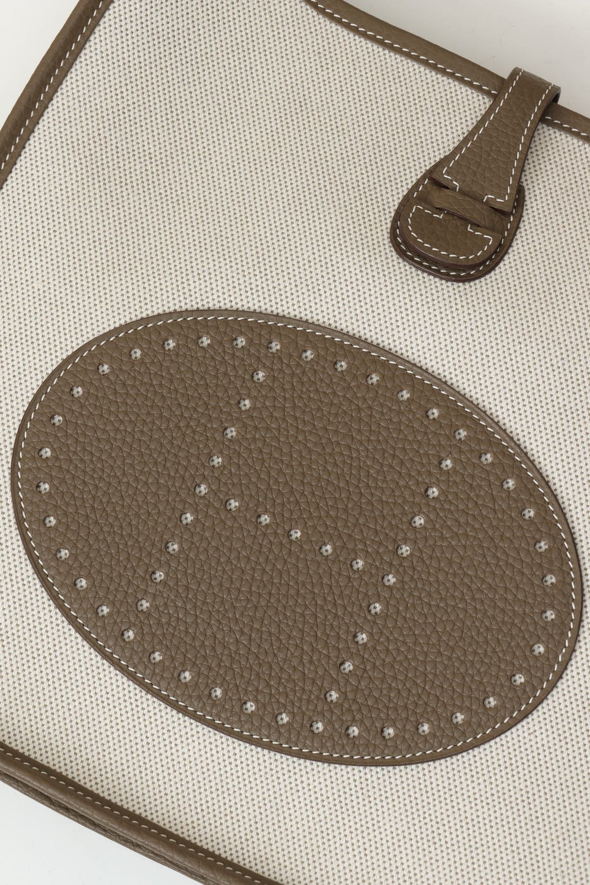 High-end Hermes 2026 Evelyne III Bag 30cm Clemence Calfskin Canvas