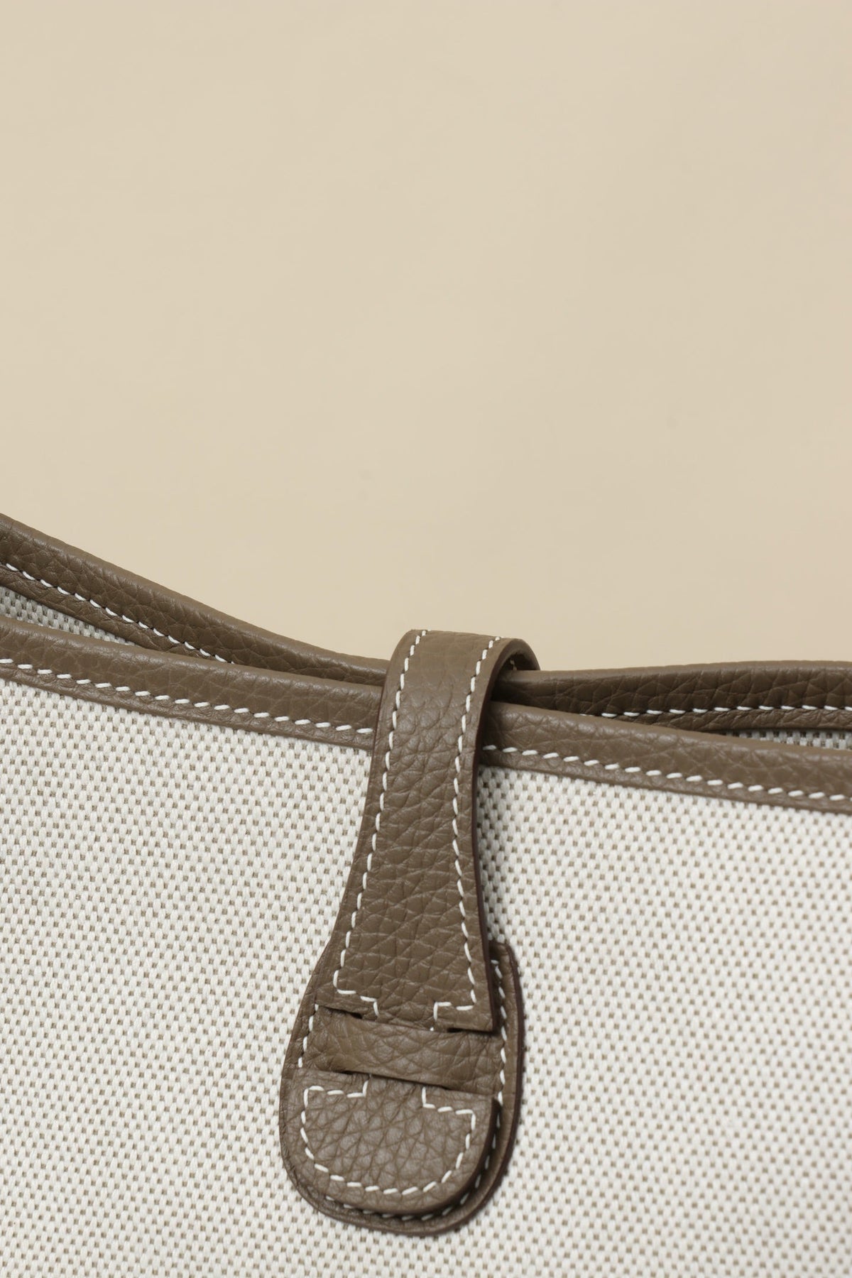 High-end Hermes 2026 Evelyne III Bag 30cm Clemence Calfskin Canvas