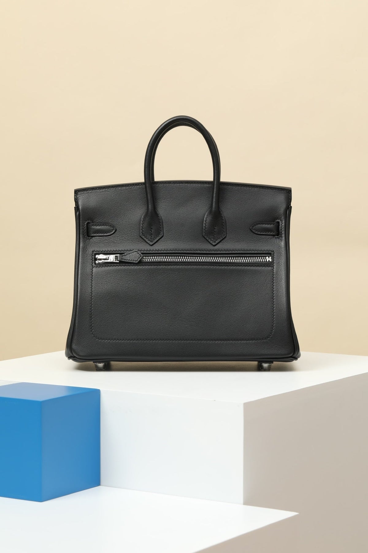 High-end Hermes 2026 Birkin Rock Bag 25cm Black Volupto Calfskin