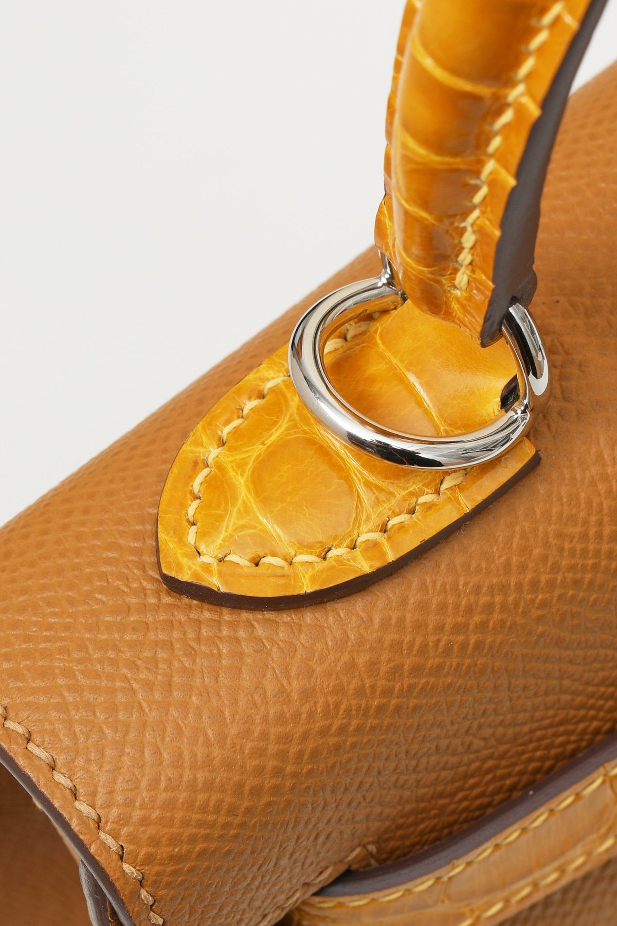 High-end Hermes 2026 Kelly Touch 25cm Epsom Leather And Glossy Alligator