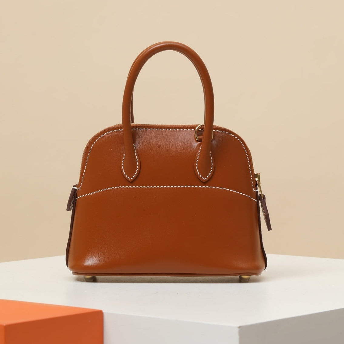 High-end Hermes 2026 Mini Bolide Bag 15cm Box Leather