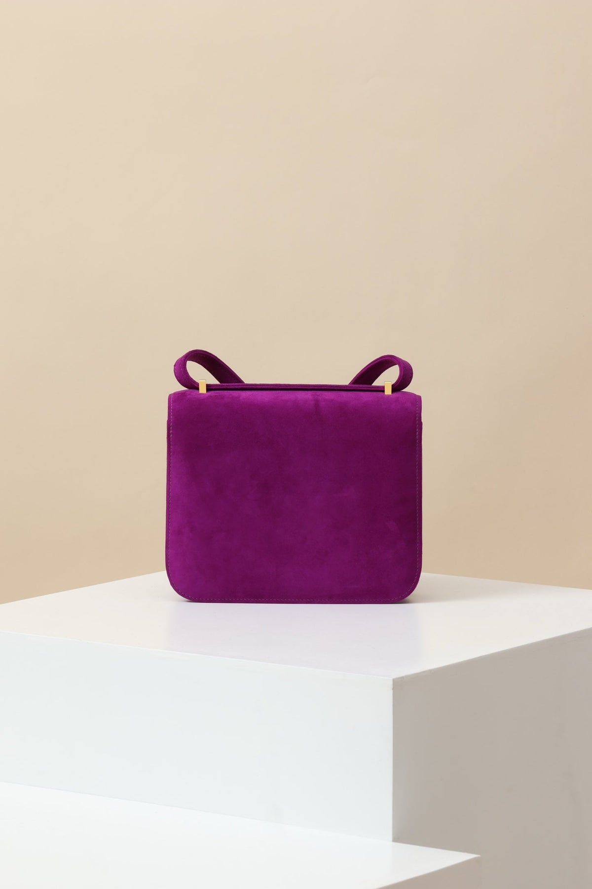 High-end Hermes 2026 Constance Bag 18cm Anemone Purple Suede