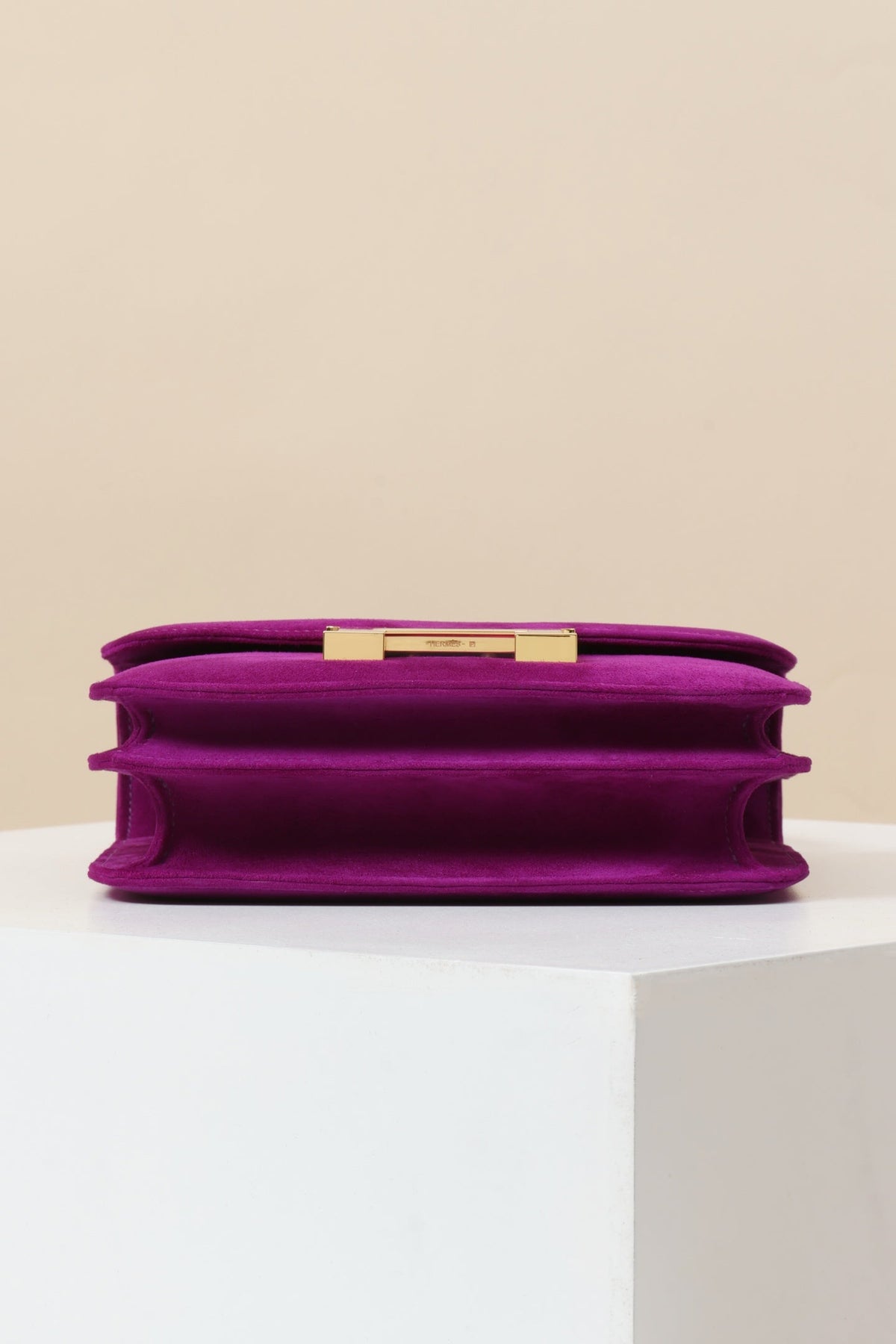High-end Hermes 2026 Constance Bag 18cm Anemone Purple Suede