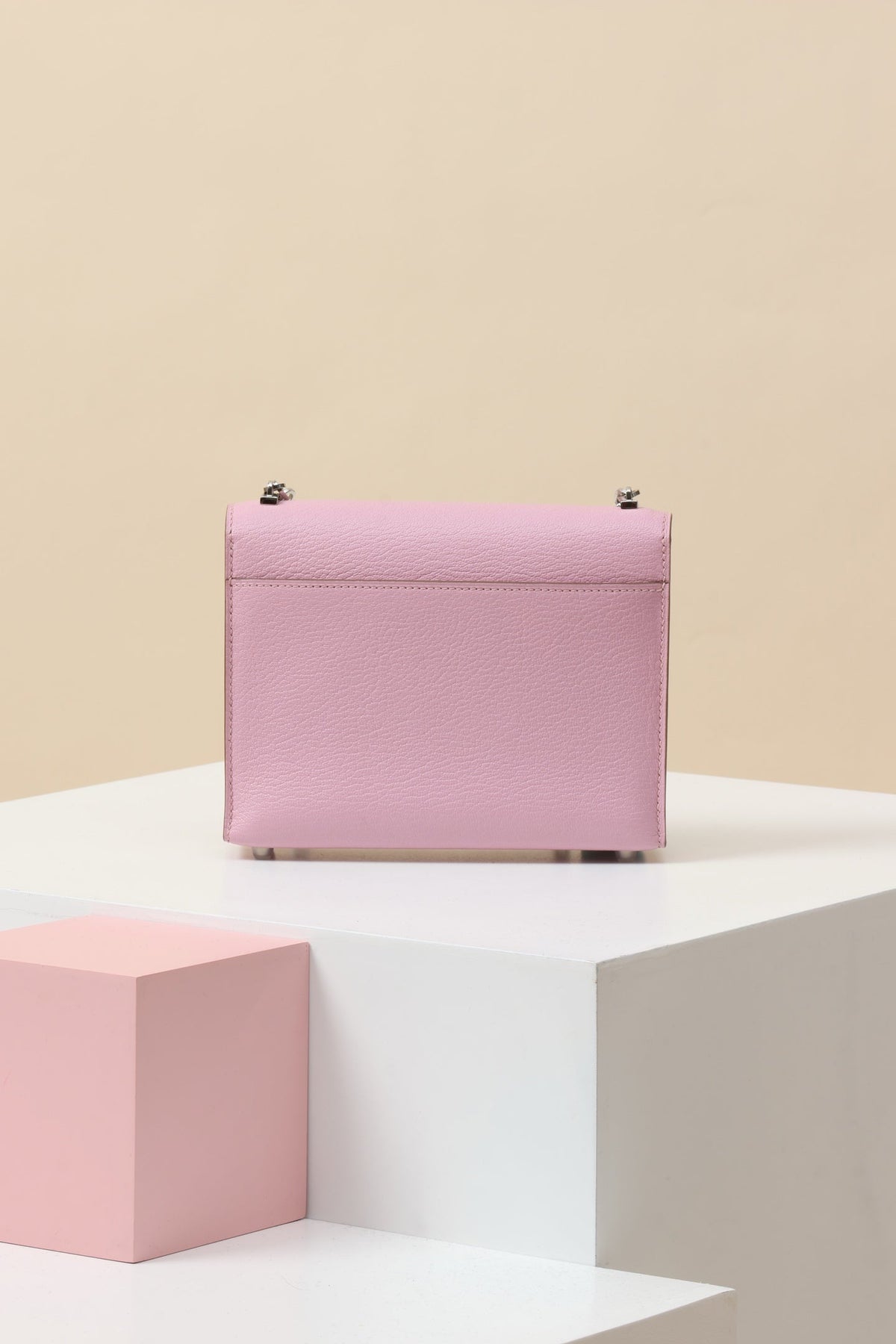 High-end Hermes 2026 Verrou Chaine Bag 17cm Pink Goatskin