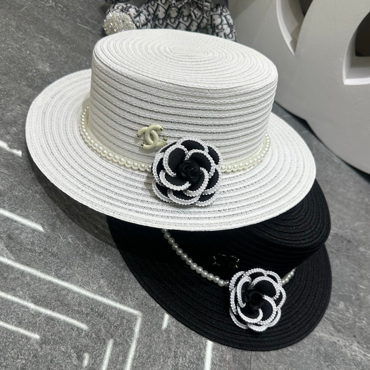 Chanel Straw Hat With Flower 262141