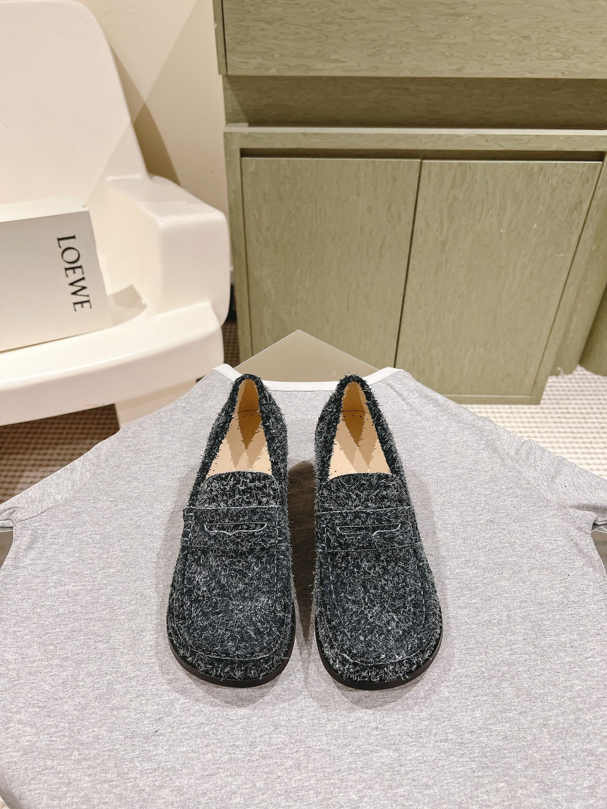Loewe 2026 Campo Loafers Wool 653950