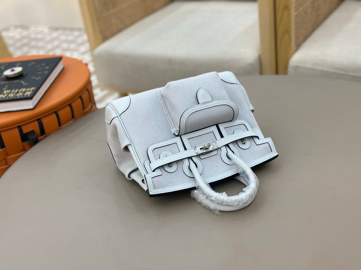 High-end Hermes 2026 Birkin Cargo 25cm Swift Leather Canvas