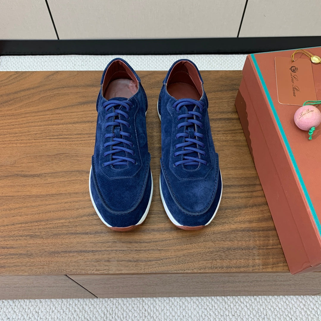 LP Week-End Walk Sneaker In Dark Blue Suede  984400