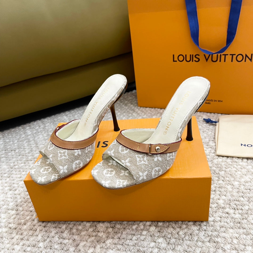 lv neo revival 90 grey monogram denim calfskin