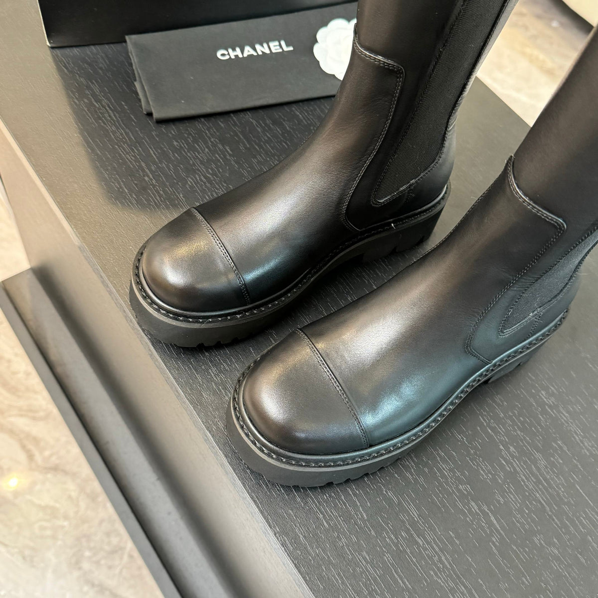 CC Chelsea High Boots Black Cowhide