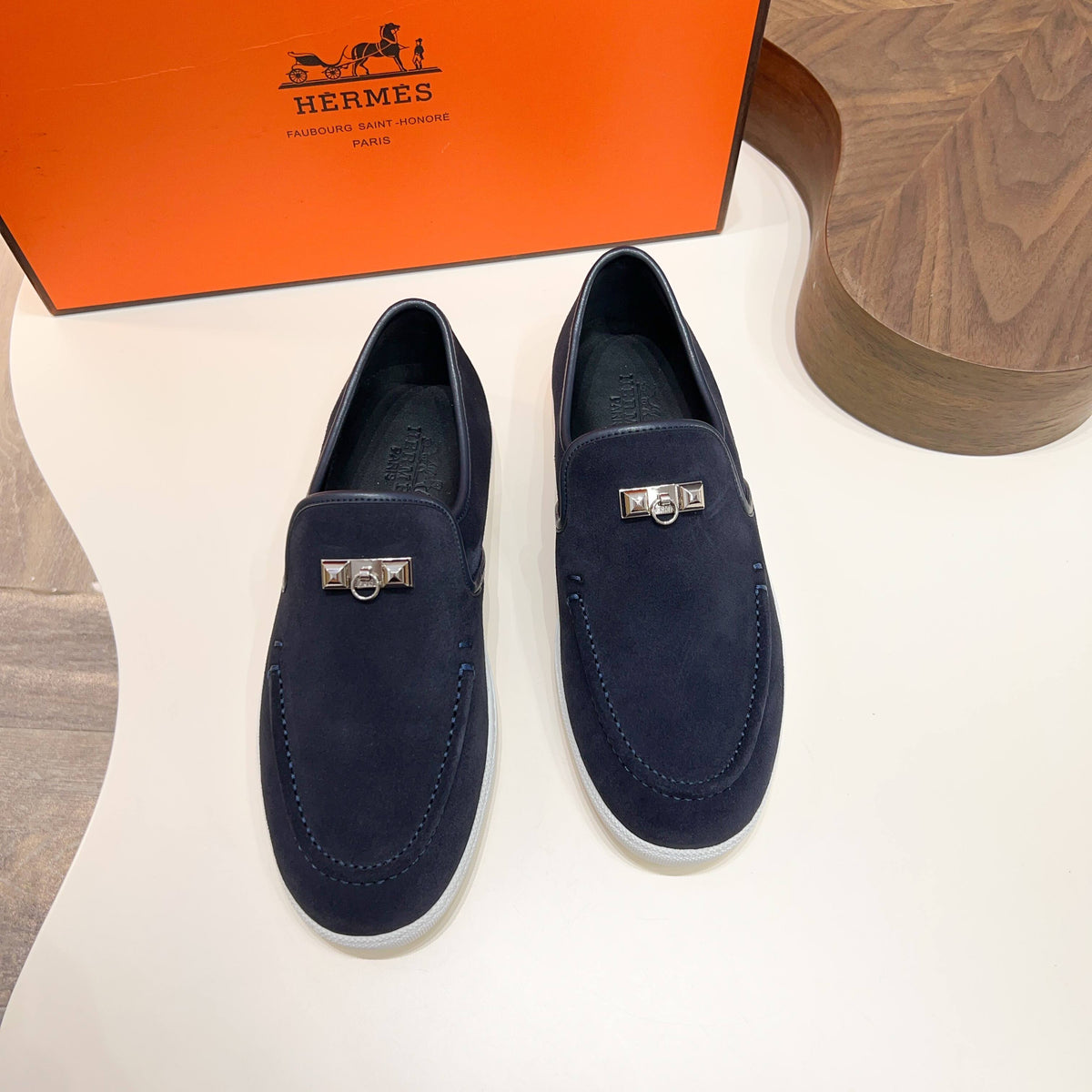 HM Men's Jour Loafer Navy Blue Suede 687431
