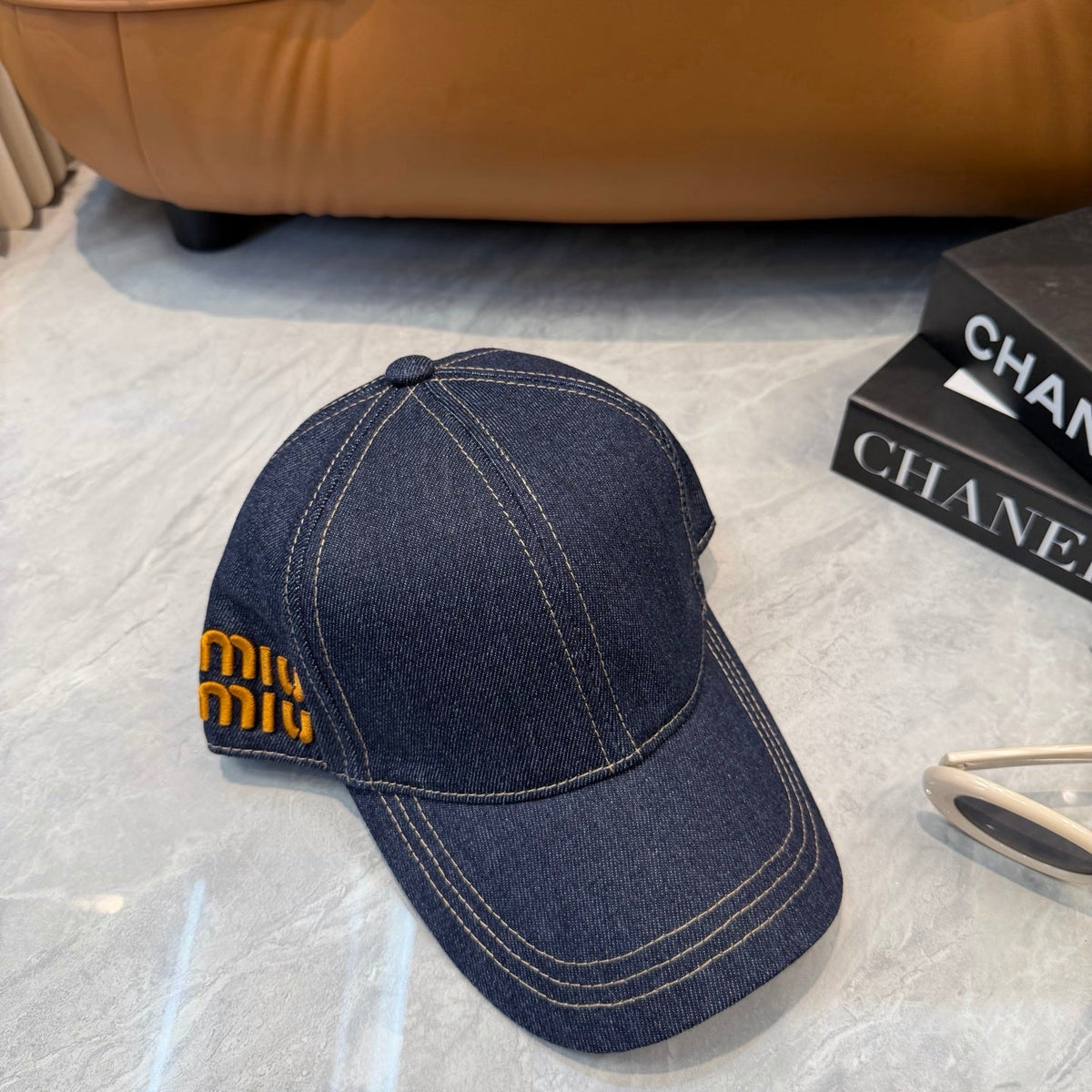 Miumiu Denim Baseball Cap 360759