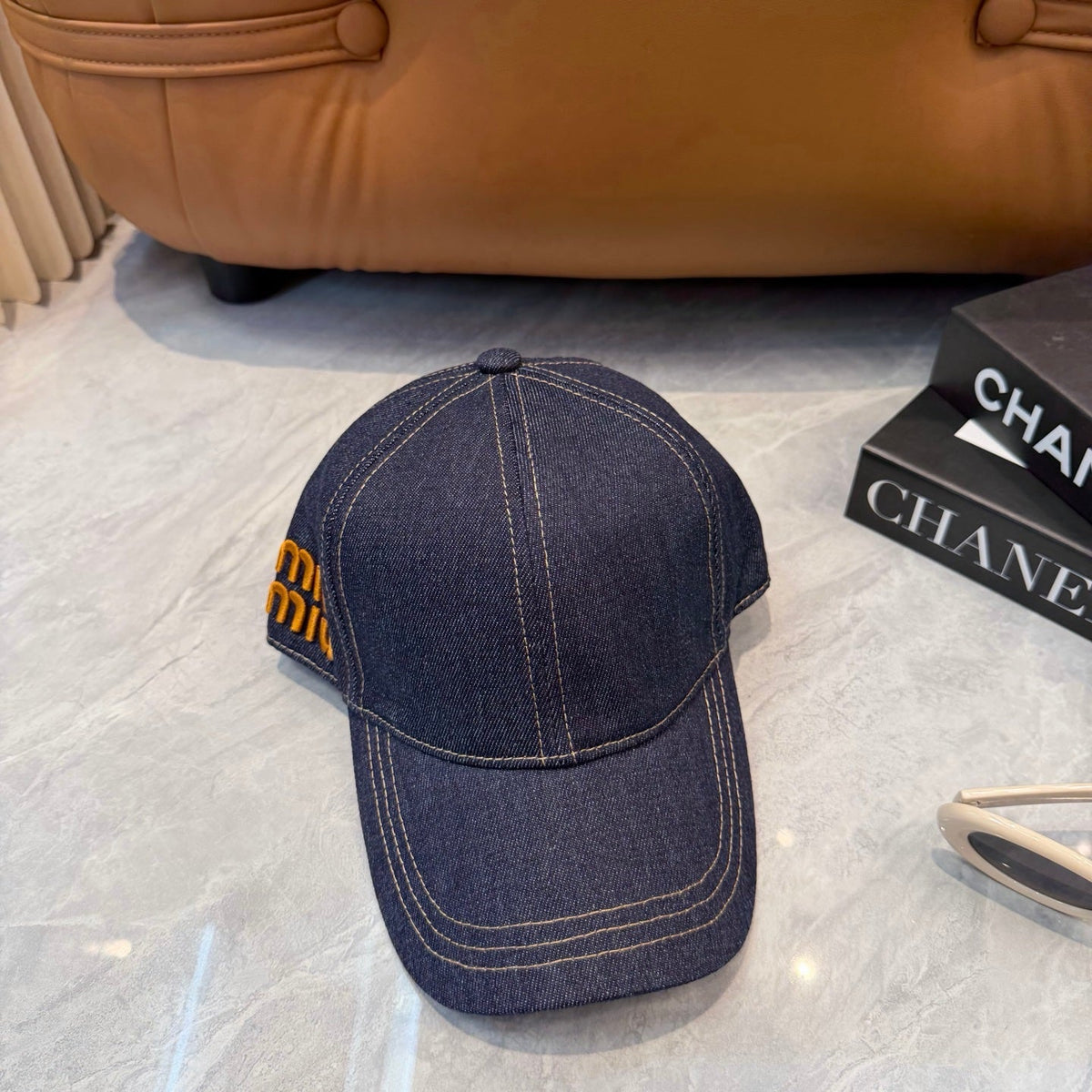 Miumiu Denim Baseball Cap 360759