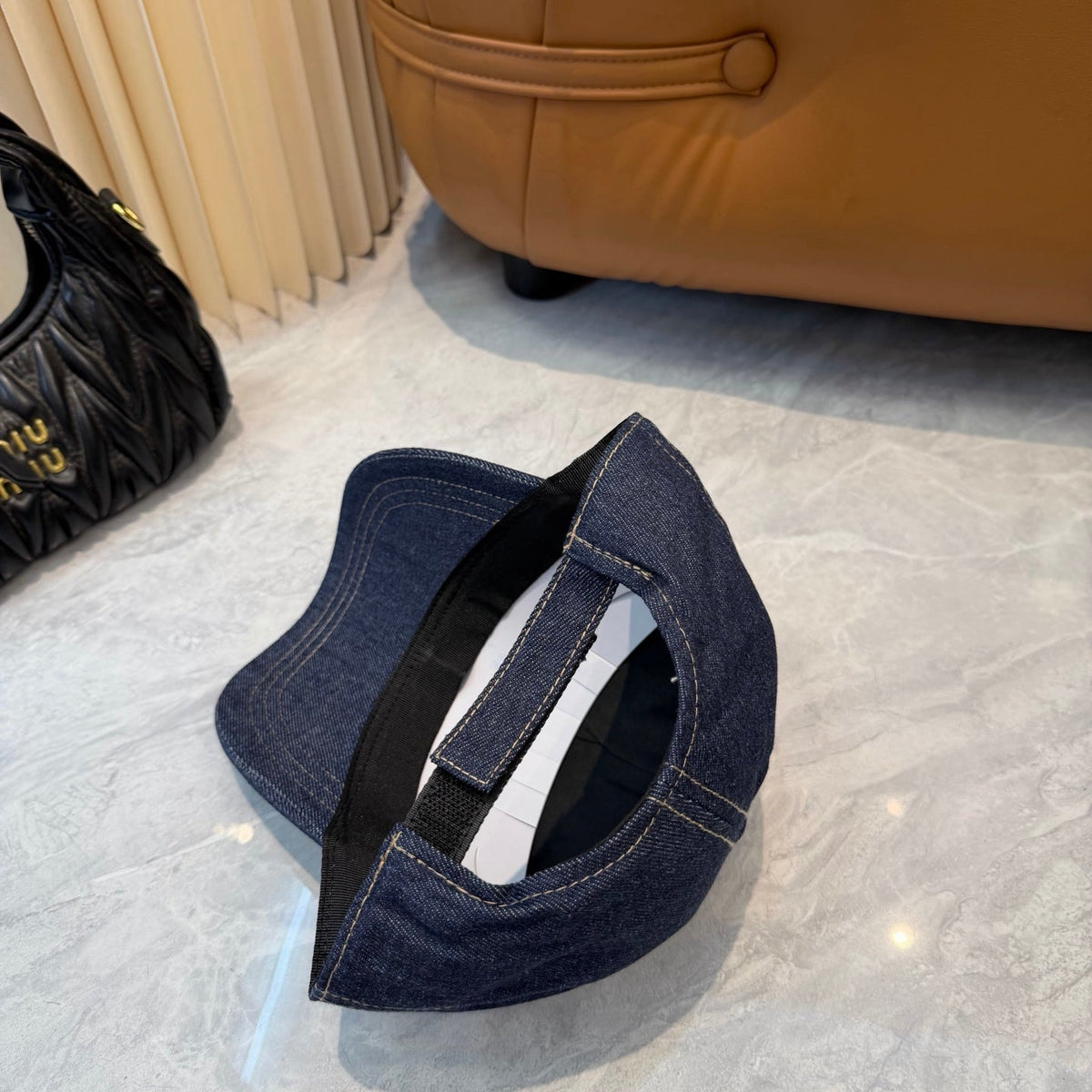 Miumiu Denim Baseball Cap 360759