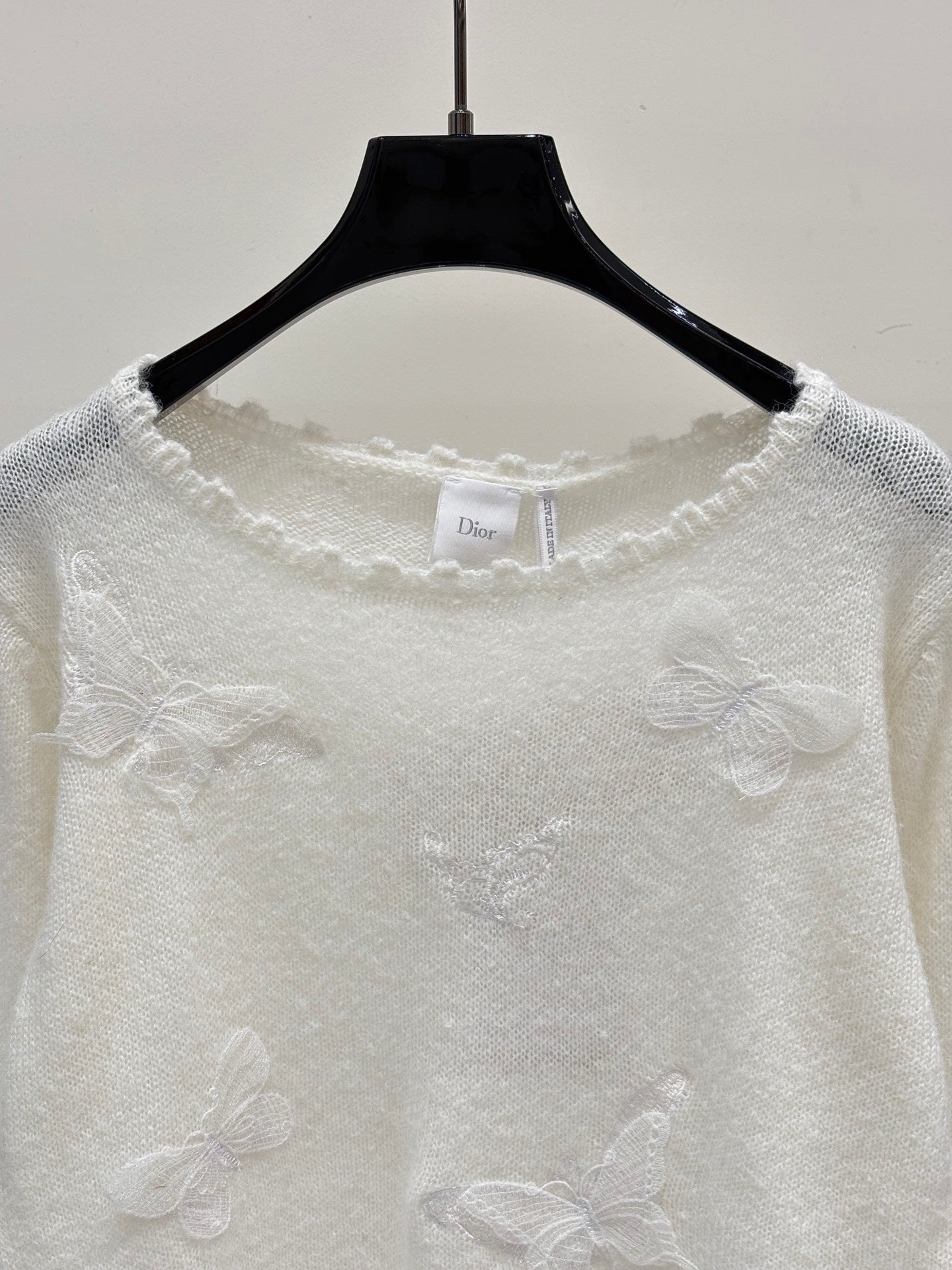 Dior 2026 Lace Butterfly Knitted Top Wool 481899