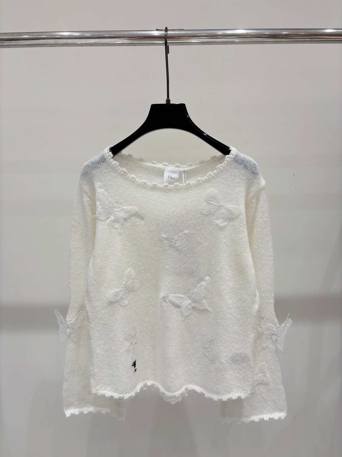 Dior 2026 Lace Butterfly Knitted Top Wool 481899