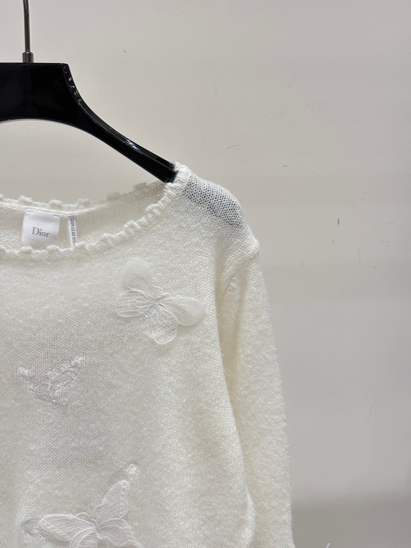 Dior 2026 Lace Butterfly Knitted Top Wool 481899
