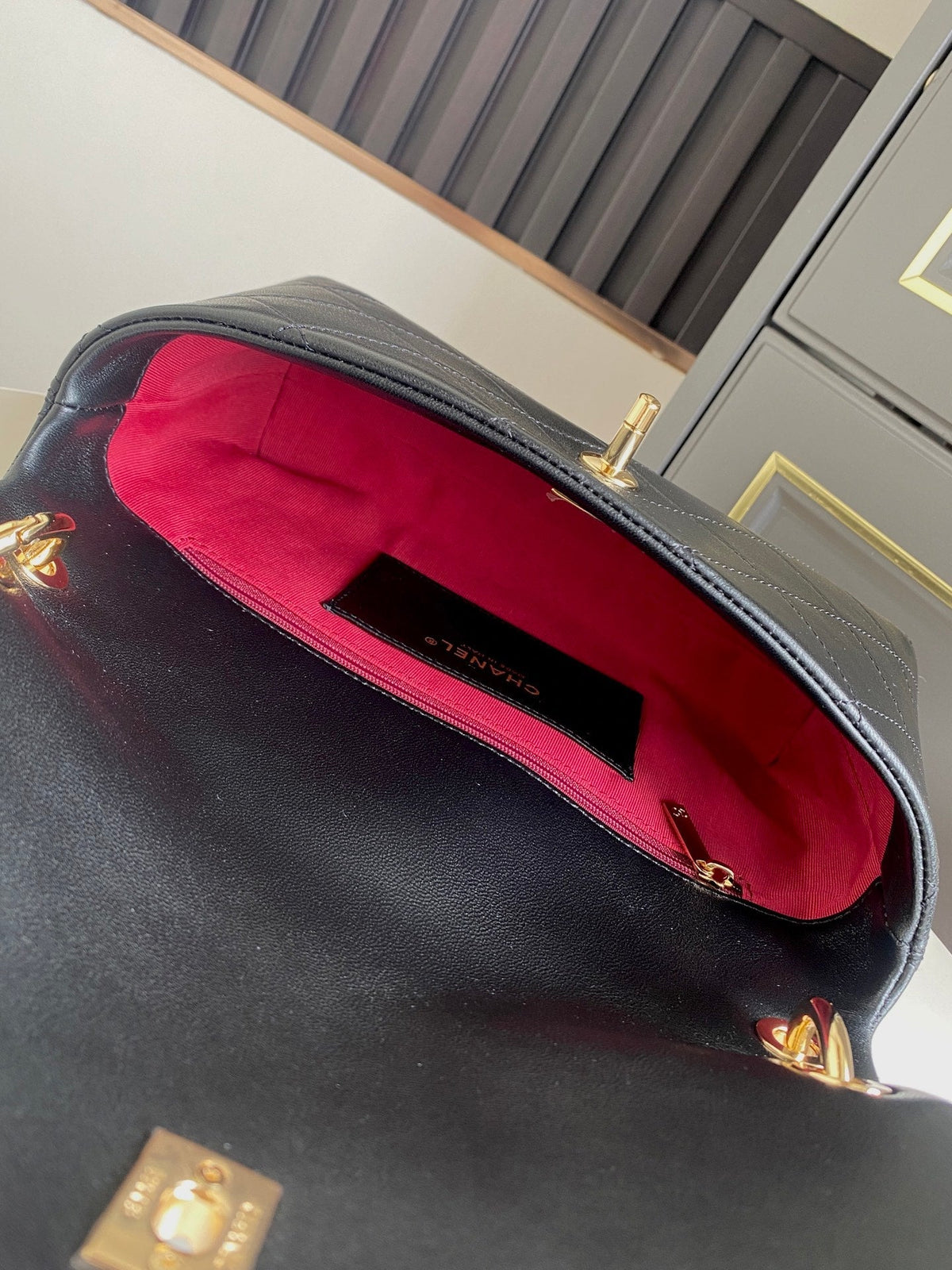 Chanel 2026 Flap Bag With Handle Bag 25cm Lambskin