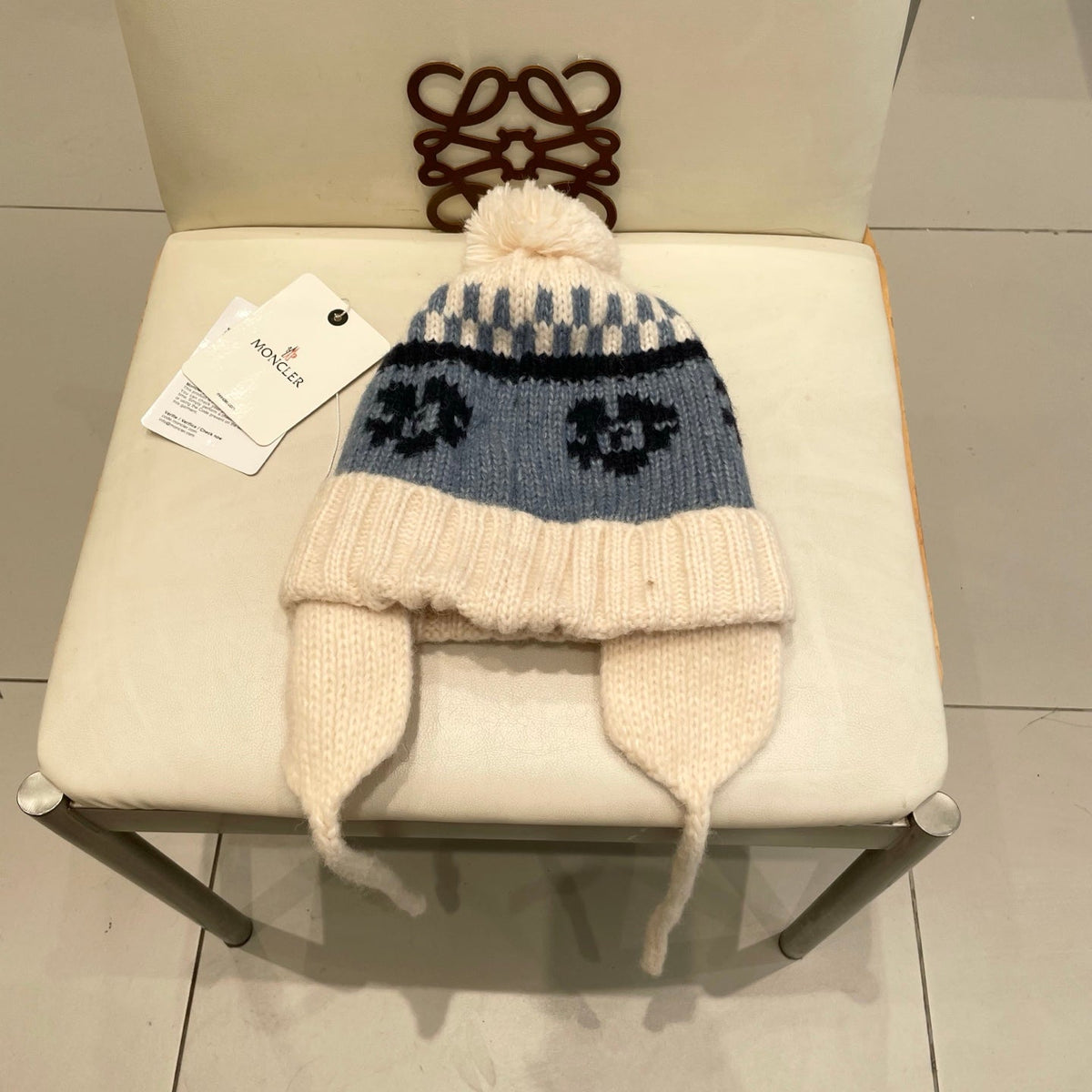 Moncler Knitted Chullo Beanie Hat 497700