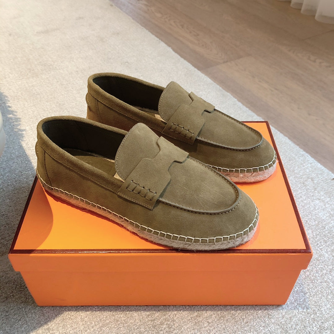 HM Trip Espadrille Dark Gray Suede