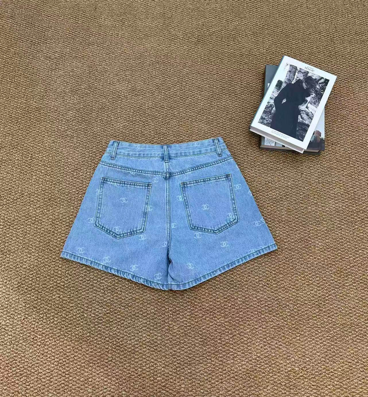Chanel 2026 Short Demin Blue Cotton 401625