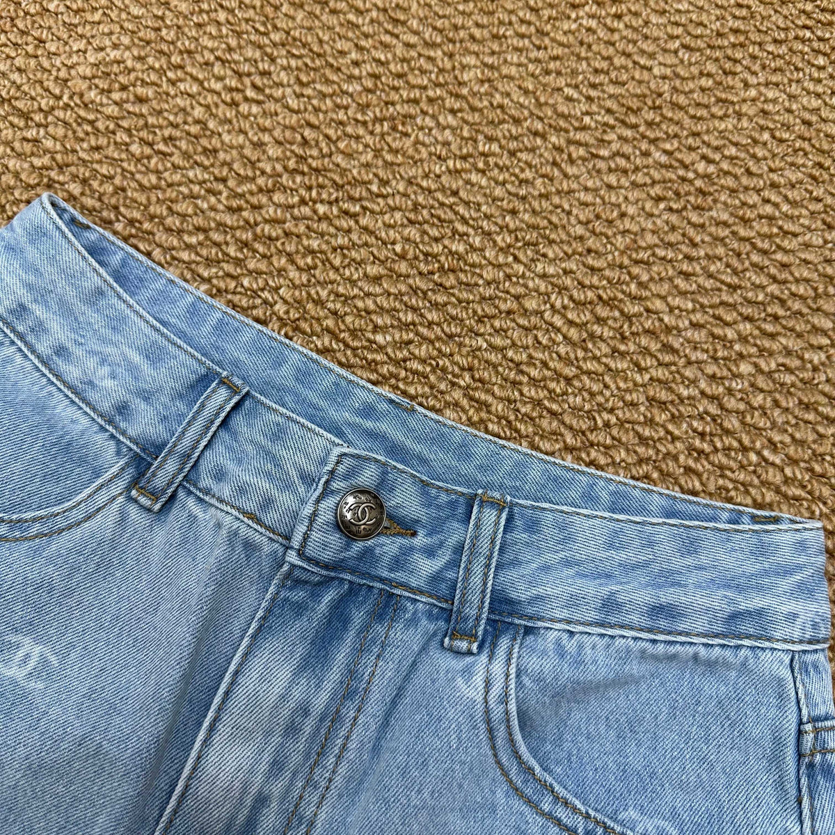 Chanel 2026 Short Demin Blue Cotton 401625