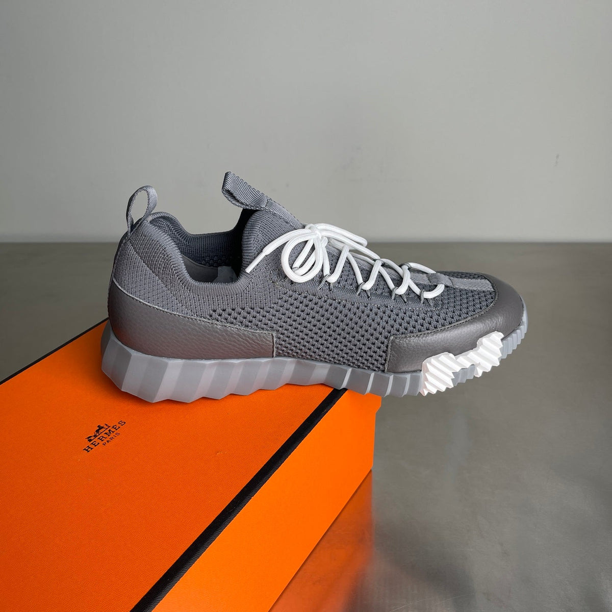HM Men's 25 Lift Sneaker Grey Mesh Calfskin 703769