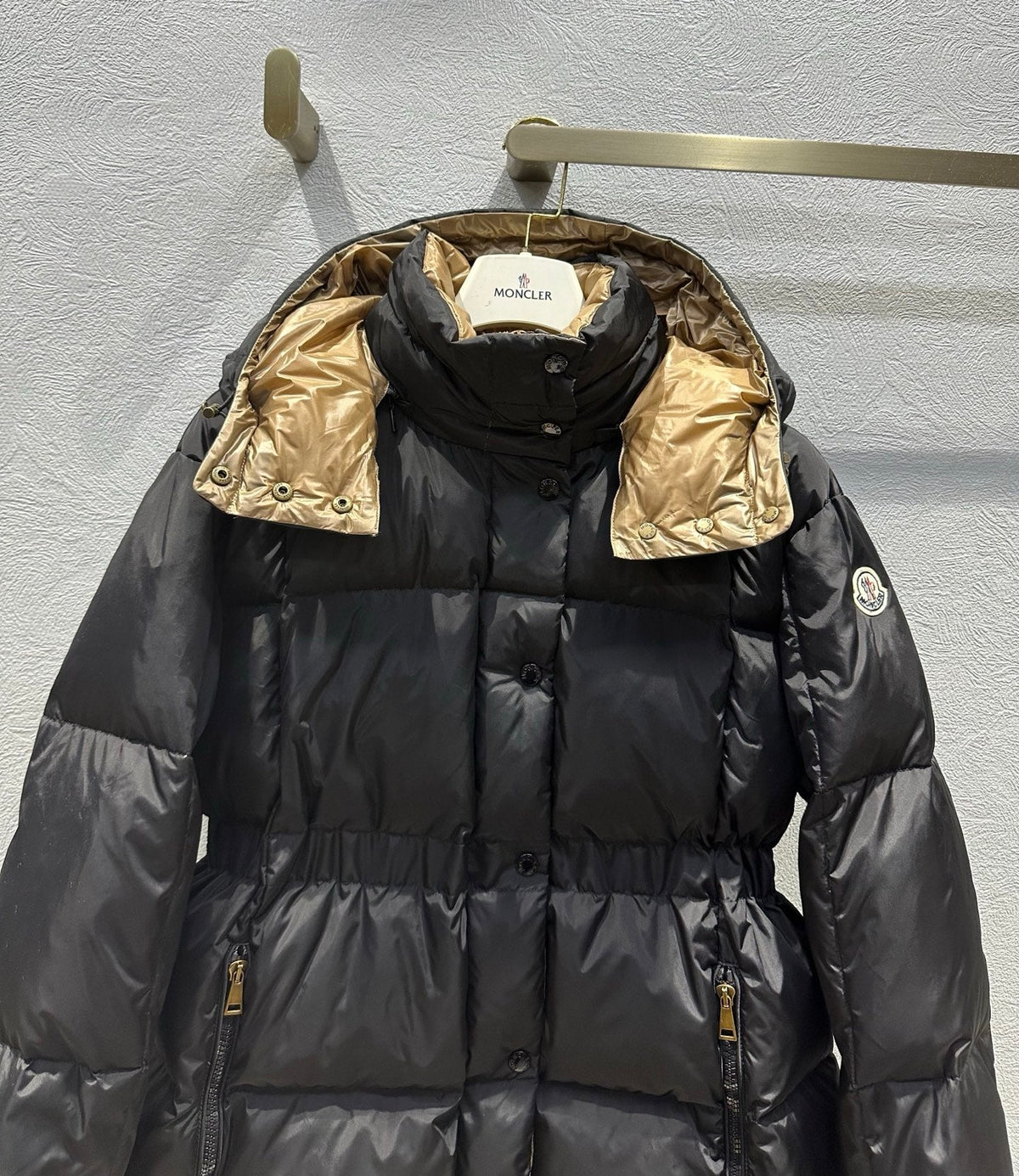 MC 2025 Agneux Down Jacket Black Beige Polyamide