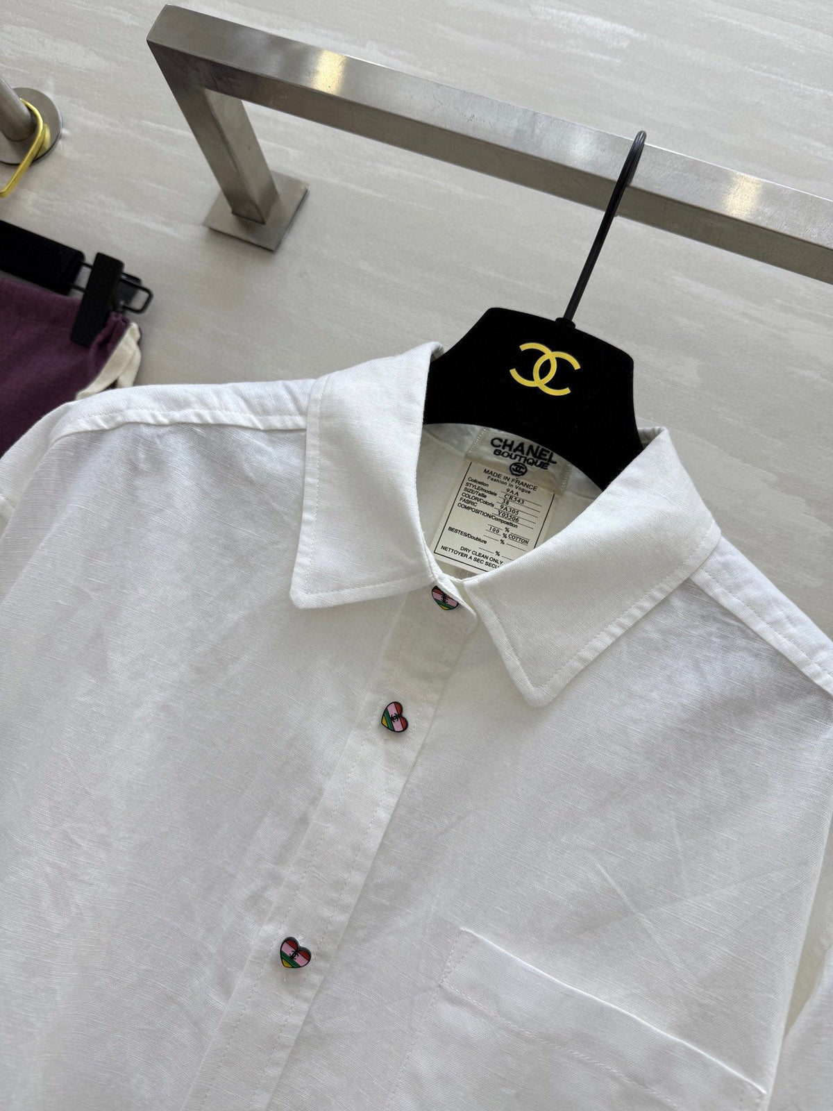 CC Casual Shirt White Linen