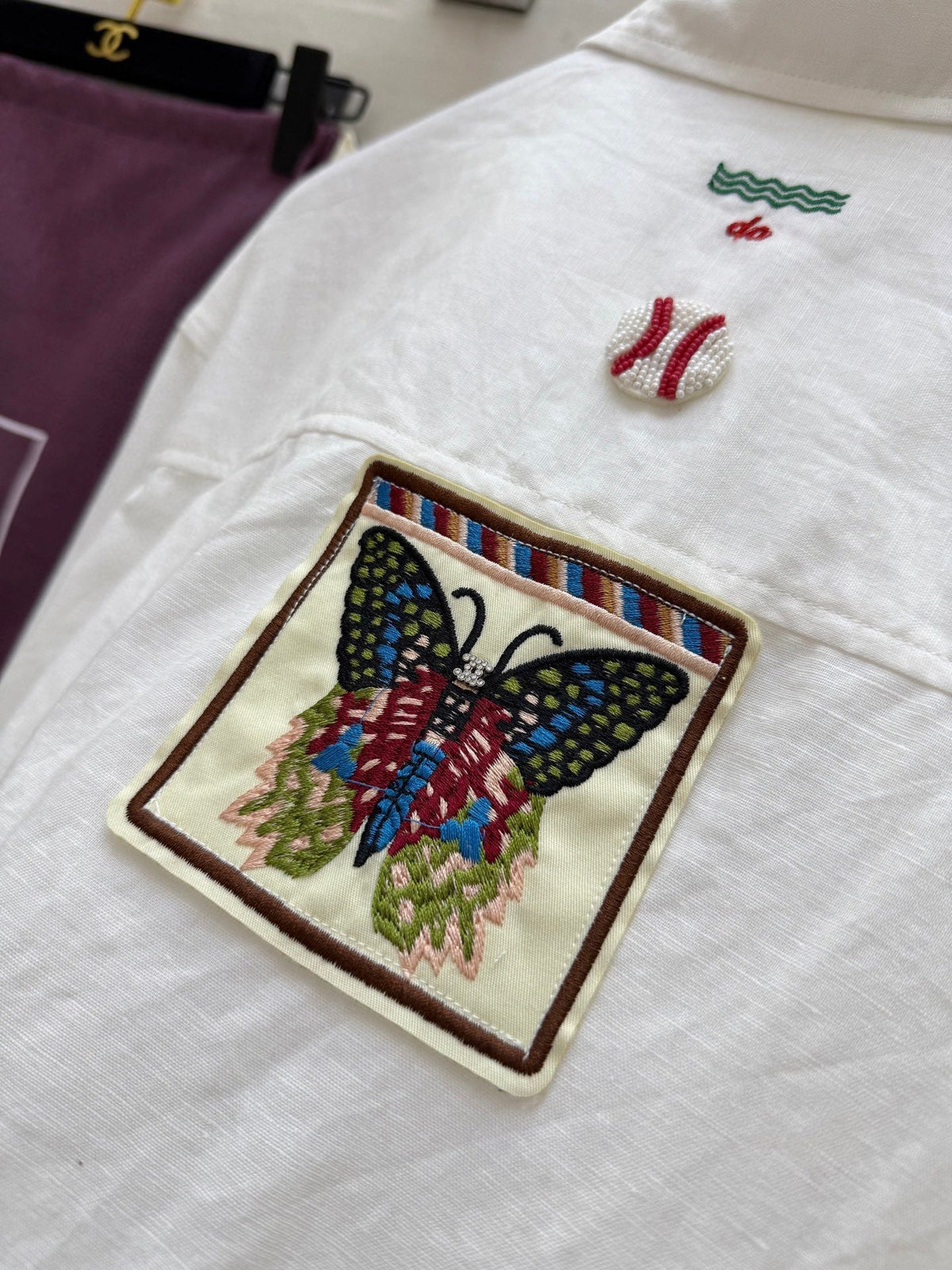 CC Casual Shirt White Linen