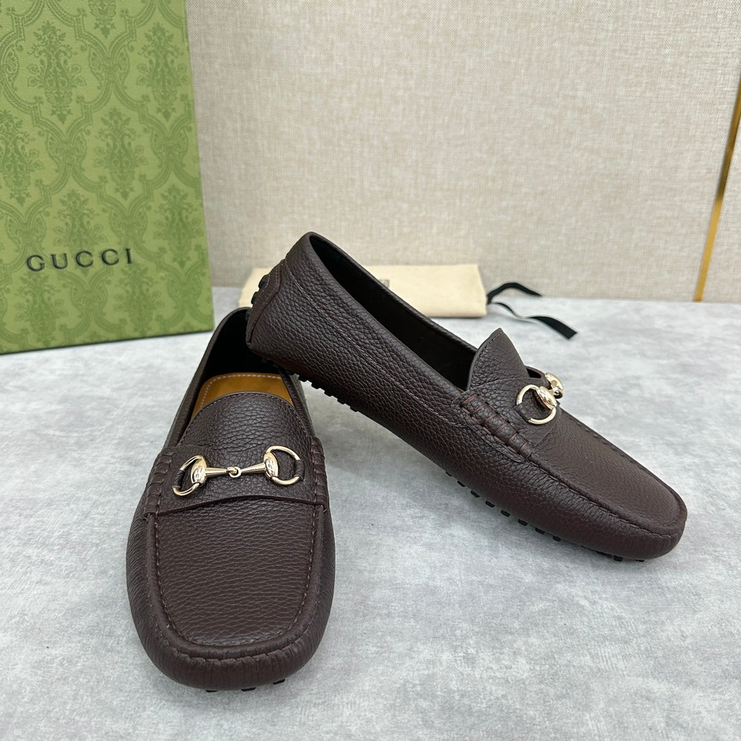 GG Men's Loafer Brown Cowhide 522538