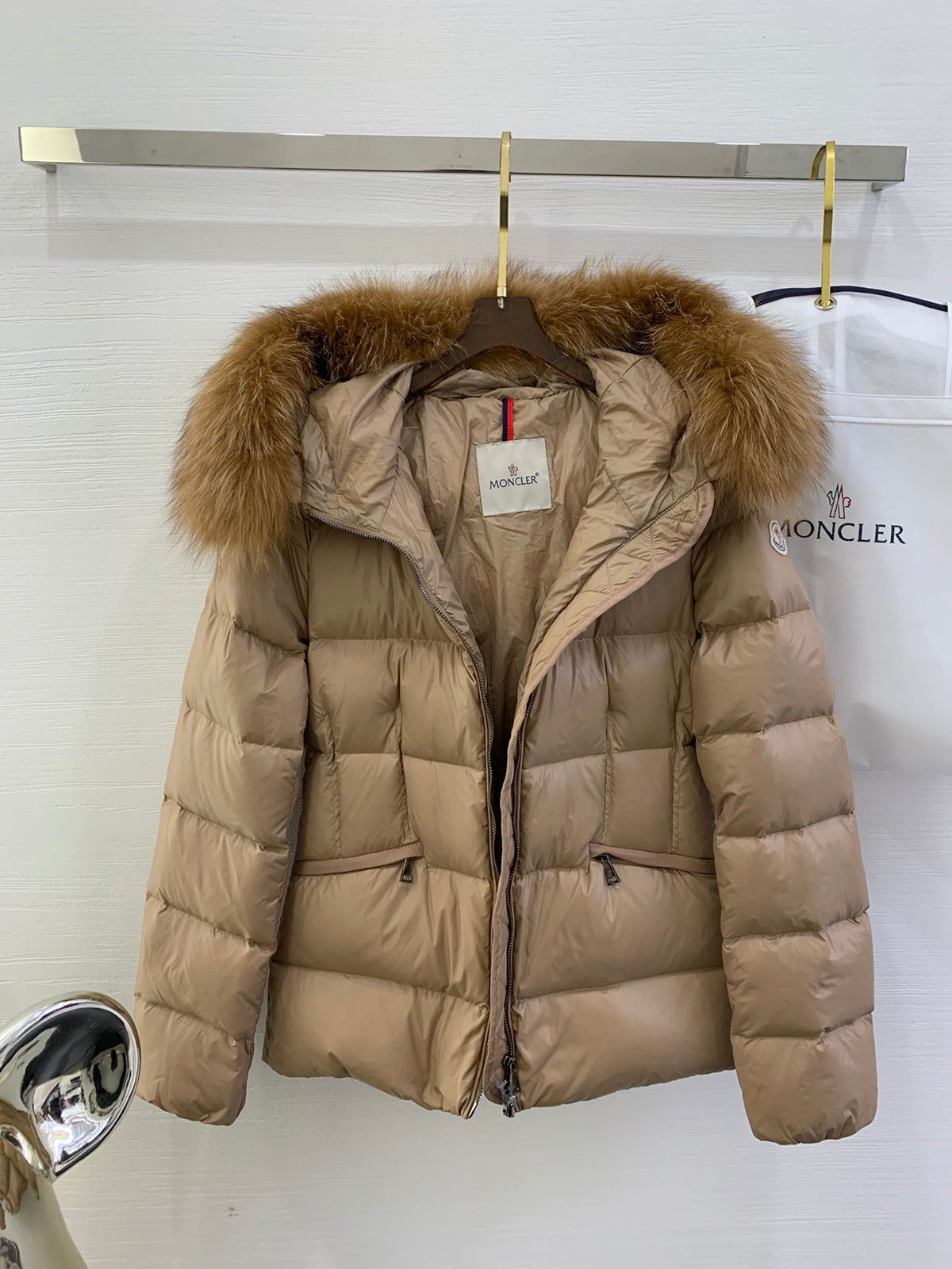 MC 2025 Jacket Light Brown Nylon Down
