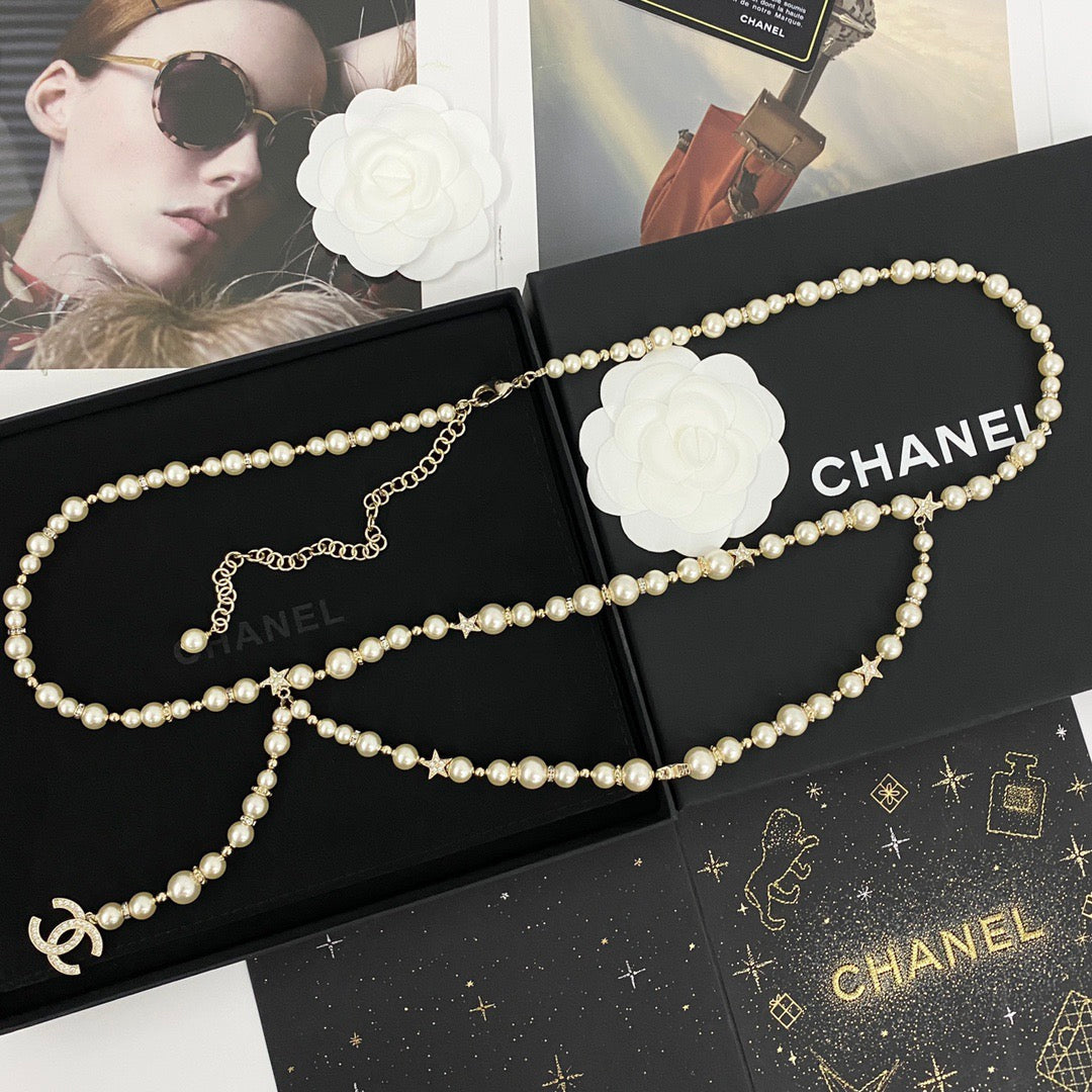 Chanel 2026 Star Pearl Gold Waist Chain Belt 207010