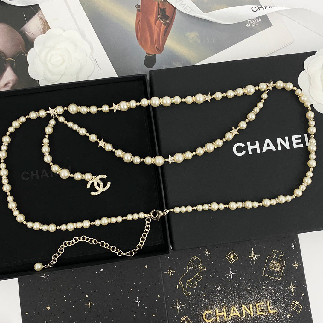Chanel 2026 Star Pearl Gold Waist Chain Belt 207010