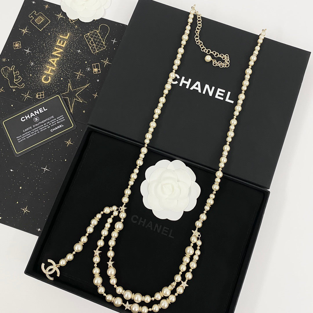 Chanel 2026 Star Pearl Gold Waist Chain Belt 207010
