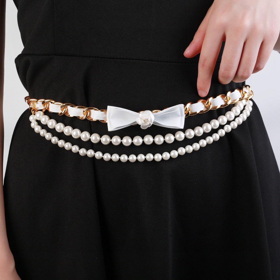 Chanel 2026 Camellia Waist Chain Belt 207009