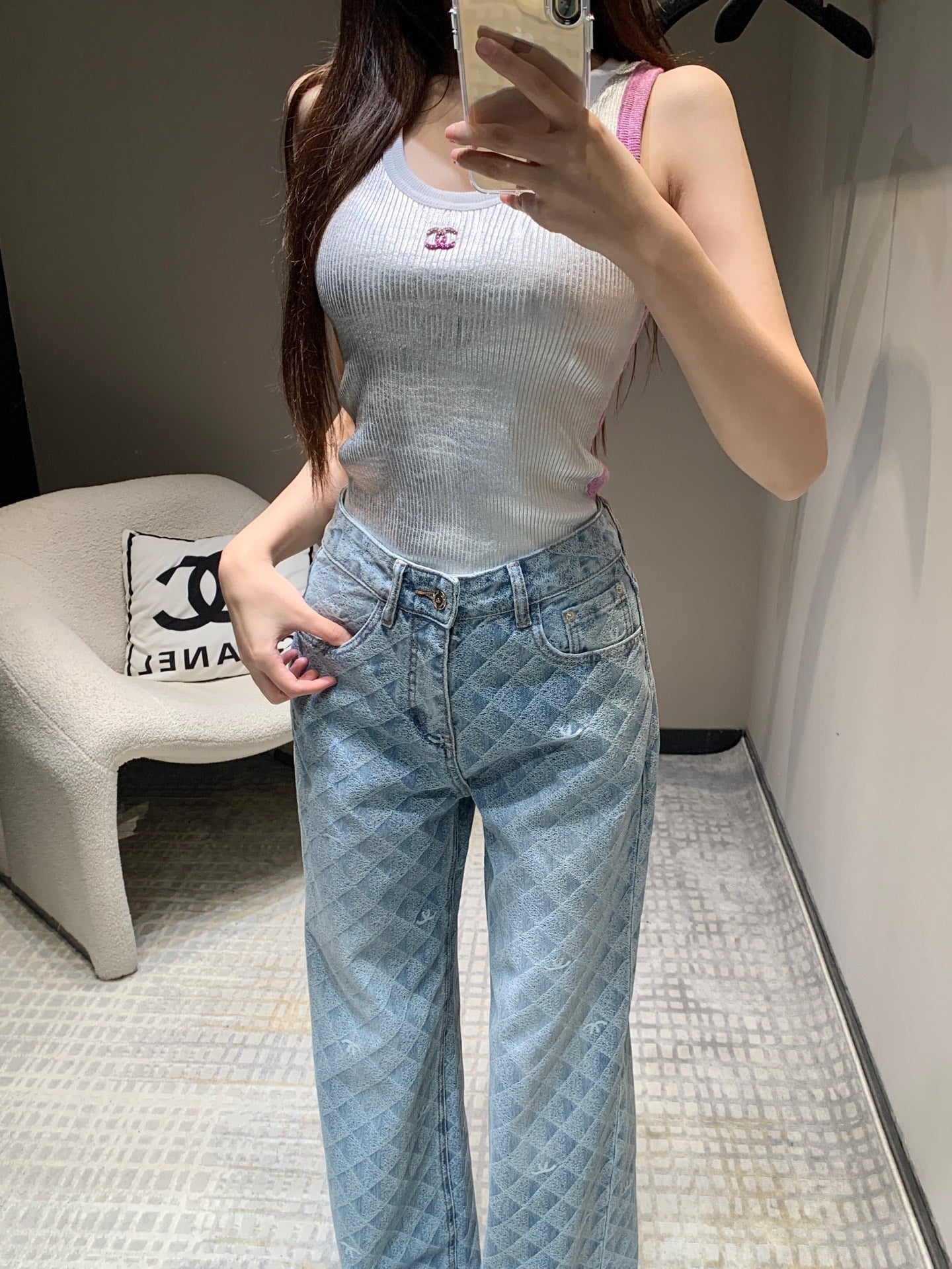 CC Jeans In Light Blue Denim Fabric