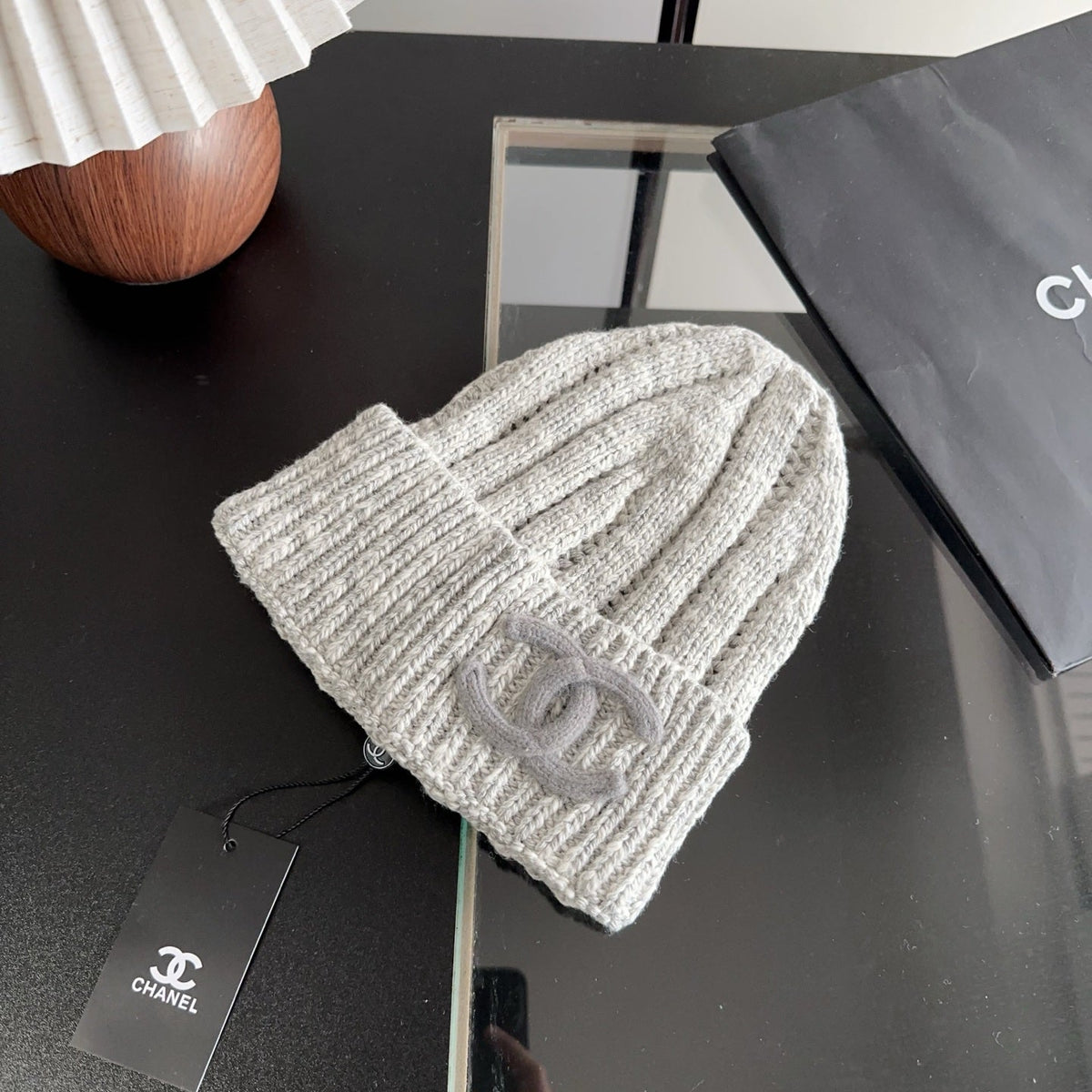 Chanel Wool Beanie Hat 512769