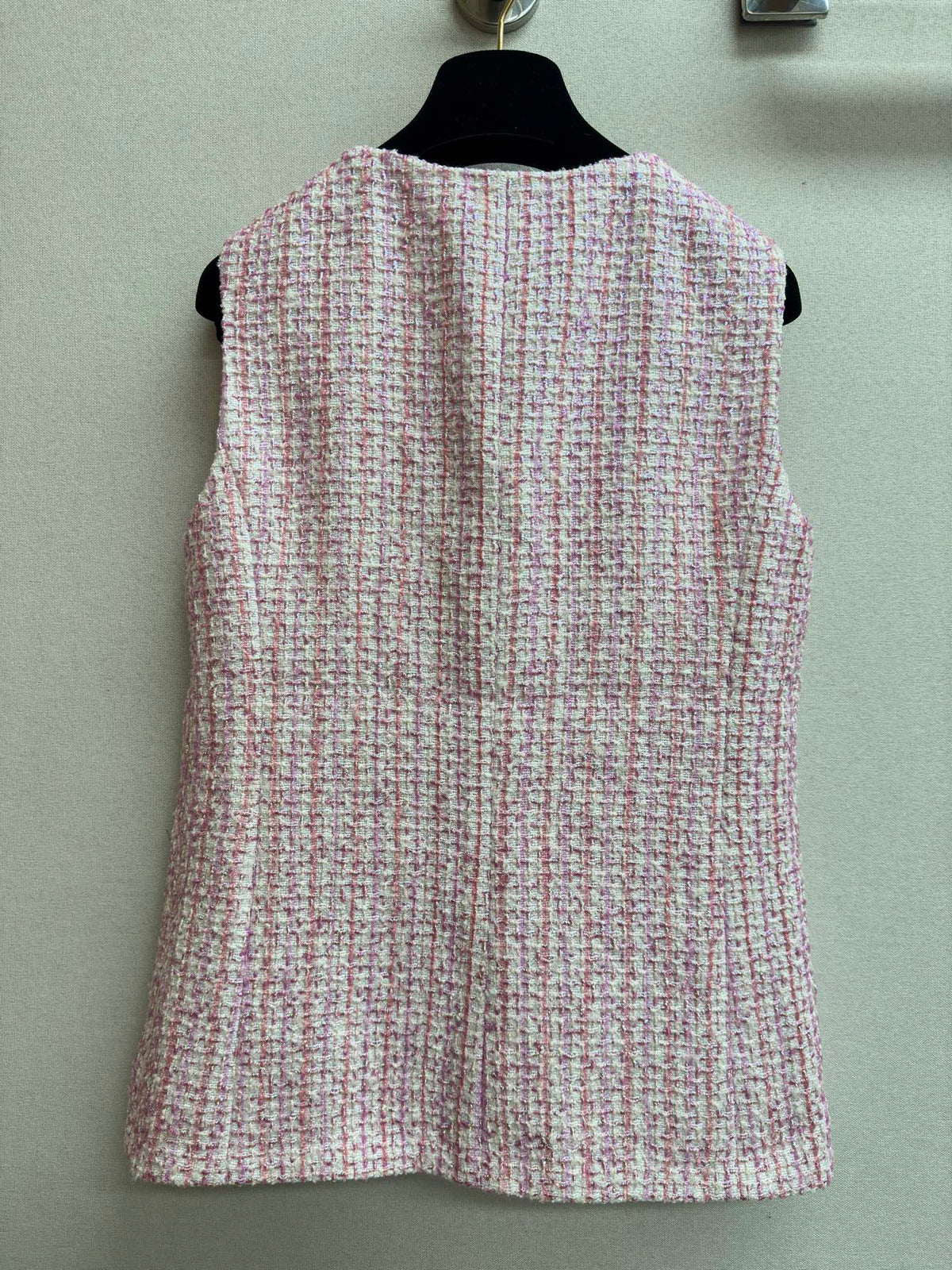 CC Tweed Vest Pink Cotton Wool 219841