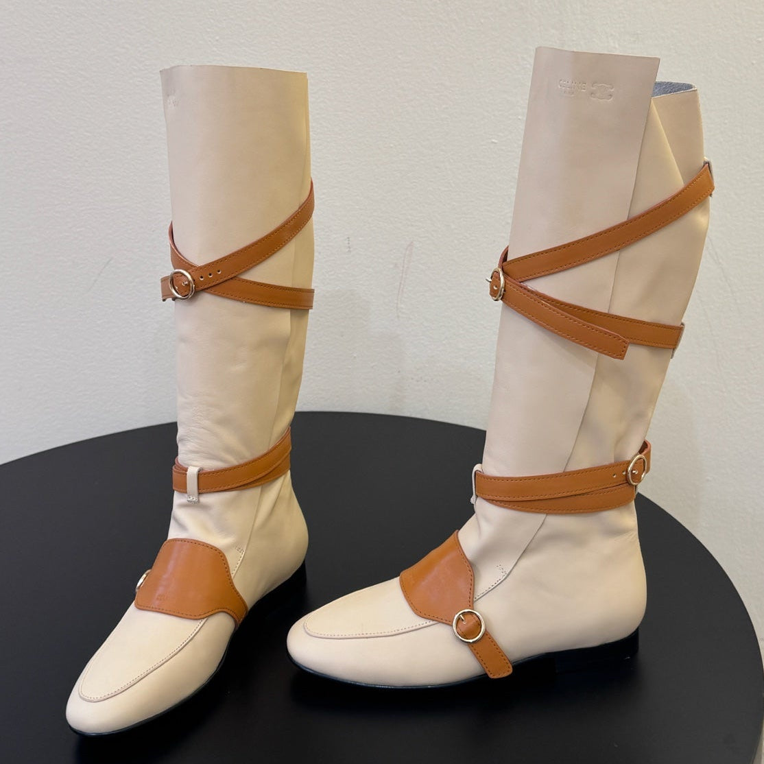 Celine 2026 Knee-High Boots Leather 104893