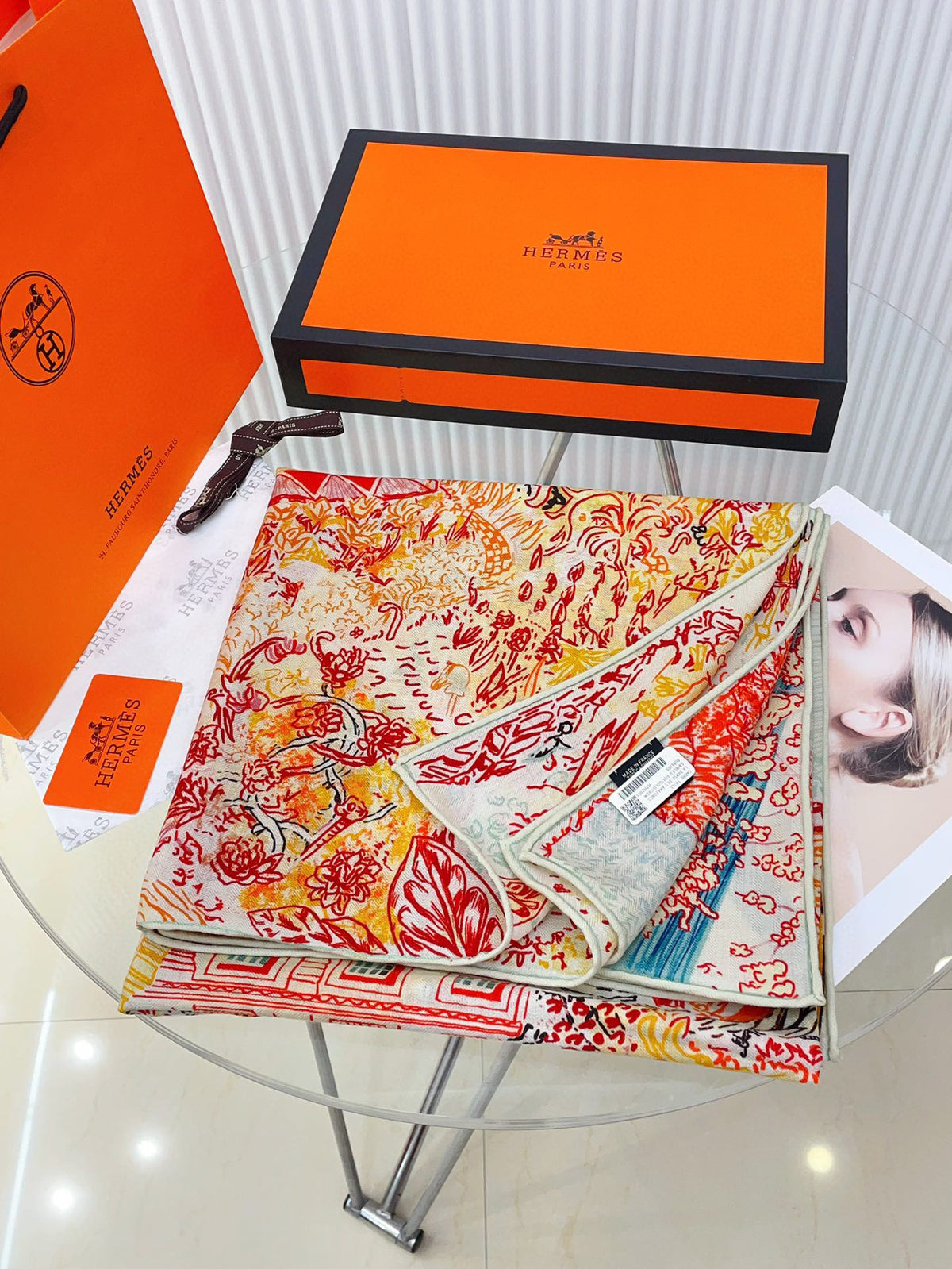 SCARF 140 CM COLORFUL 389996